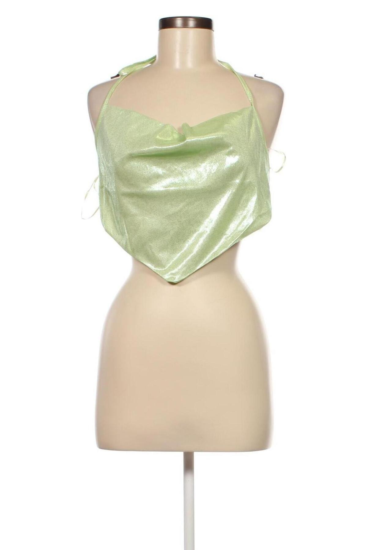 Γυναικείο αμάνικο μπλουζάκι Jennyfer, Μέγεθος L, Χρώμα Πράσινο, Τιμή 10,82 €