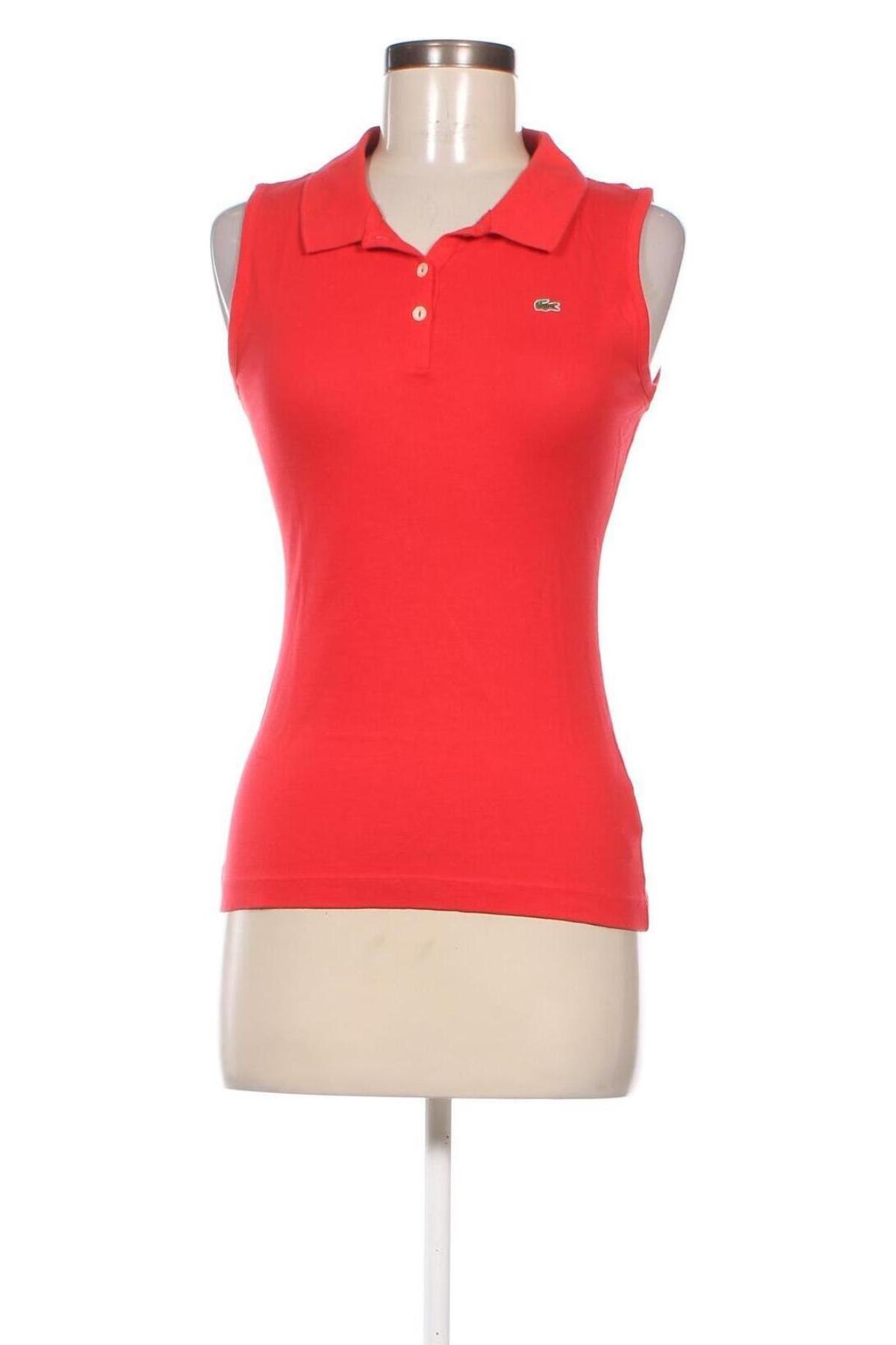 Γυναικείο αμάνικο μπλουζάκι Lacoste, Μέγεθος S, Χρώμα Κόκκινο, Τιμή 20,20 €