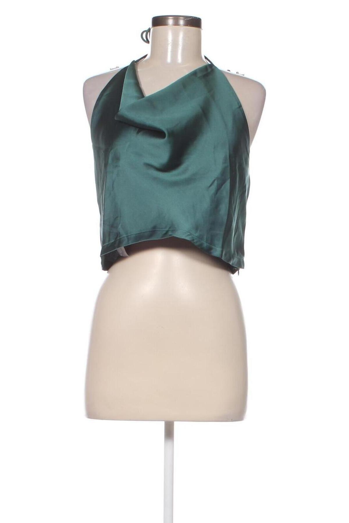 Γυναικείο αμάνικο μπλουζάκι Monki, Μέγεθος L, Χρώμα Πράσινο, Τιμή 4,33 €