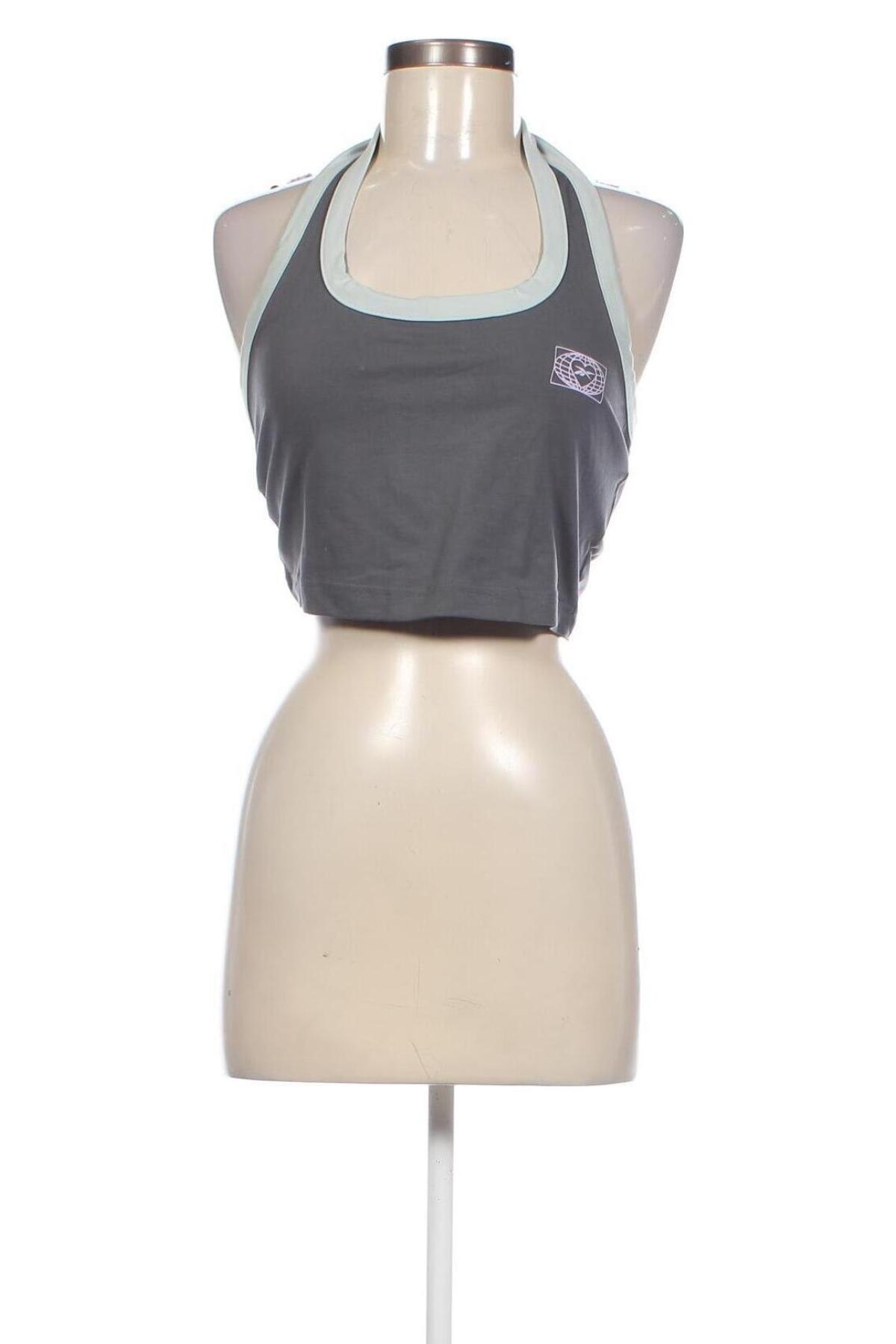 Γυναικείο αμάνικο μπλουζάκι Reebok, Μέγεθος L, Χρώμα Γκρί, Τιμή 15,98 €