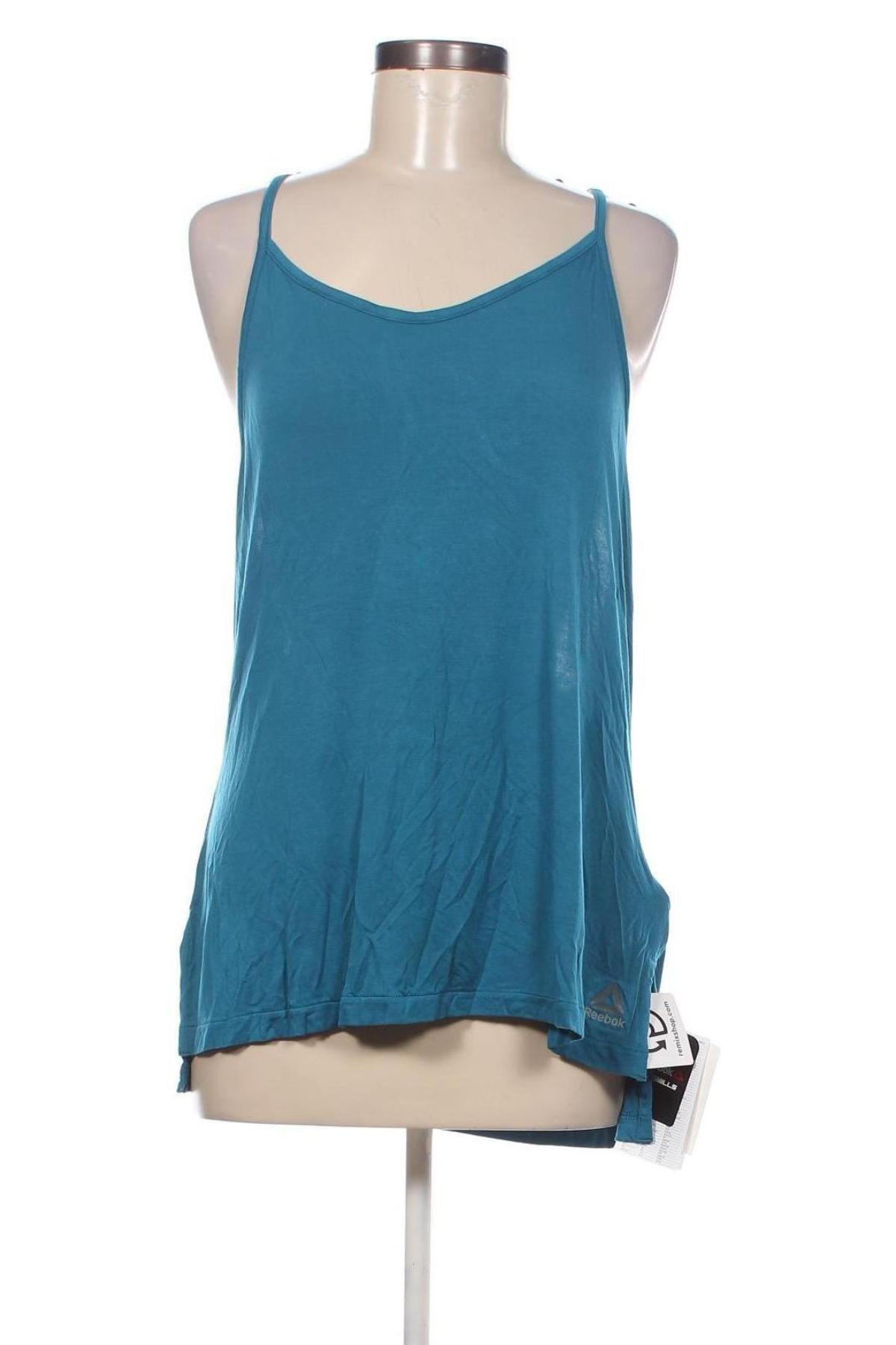 Γυναικείο αμάνικο μπλουζάκι Reebok, Μέγεθος L, Χρώμα Μπλέ, Τιμή 7,94 €