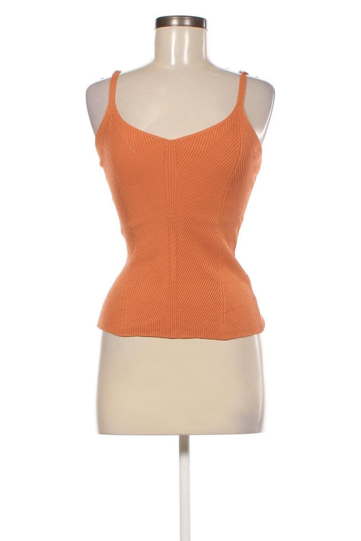 Γυναικείο αμάνικο μπλουζάκι Selected Femme, Μέγεθος S, Χρώμα Πορτοκαλί, Τιμή 16,70 €