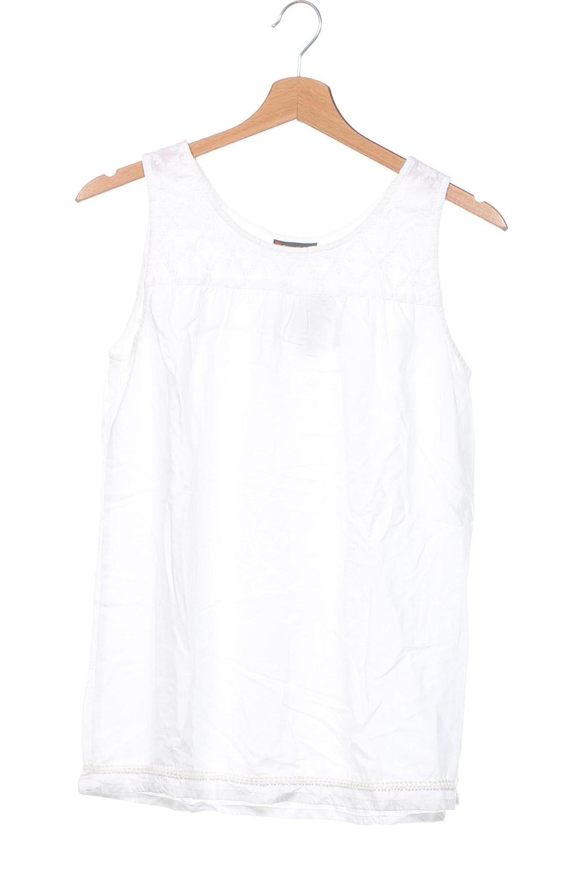 Γυναικείο αμάνικο μπλουζάκι Street One, Μέγεθος XS, Χρώμα Λευκό, Τιμή 7,16 €