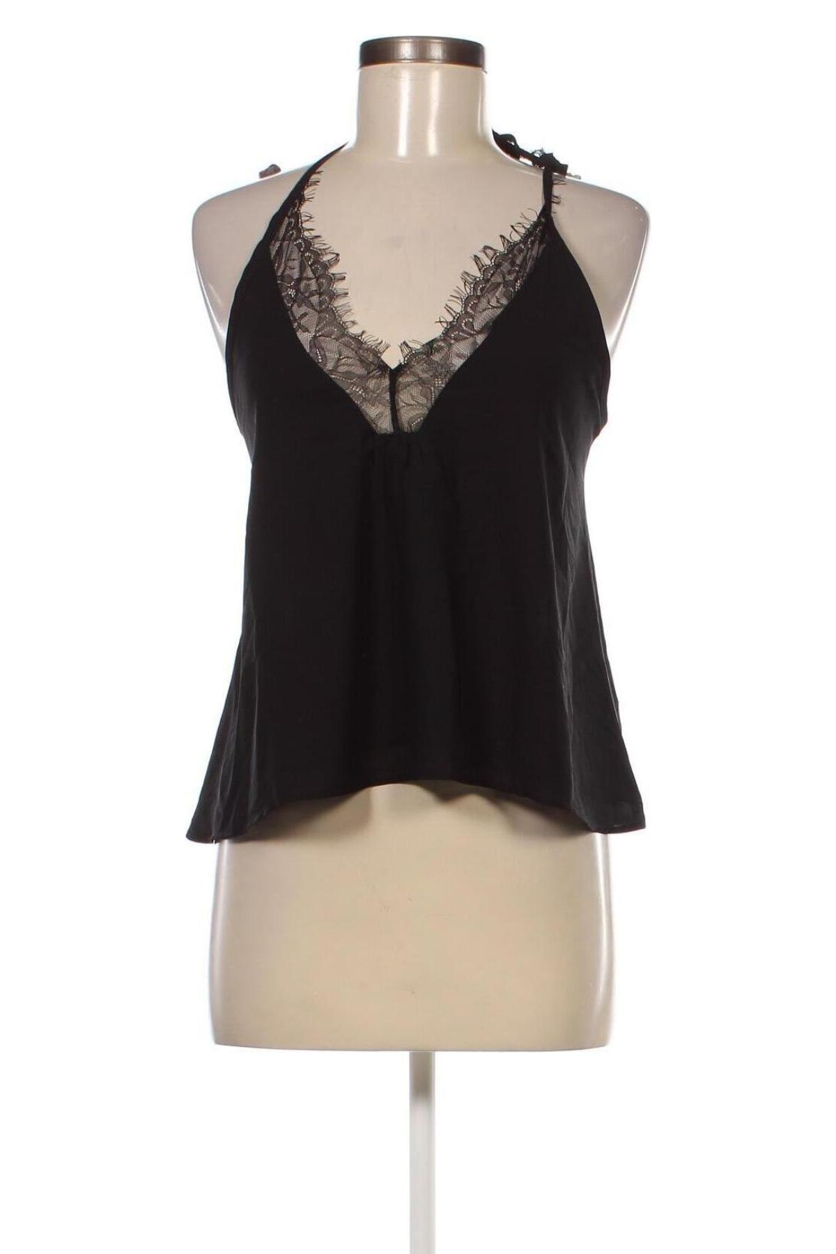 Γυναικείο αμάνικο μπλουζάκι Tally Weijl, Μέγεθος S, Χρώμα Μαύρο, Τιμή 3,03 €