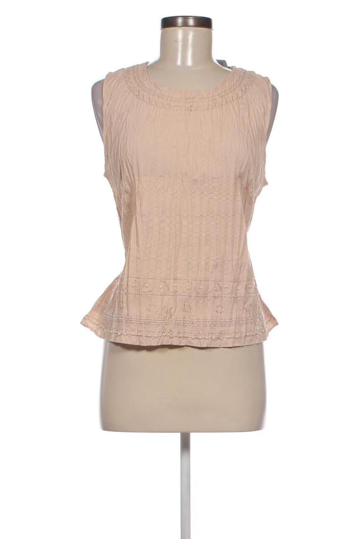 Γυναικείο αμάνικο μπλουζάκι Tara, Μέγεθος XL, Χρώμα  Μπέζ, Τιμή 12,63 €