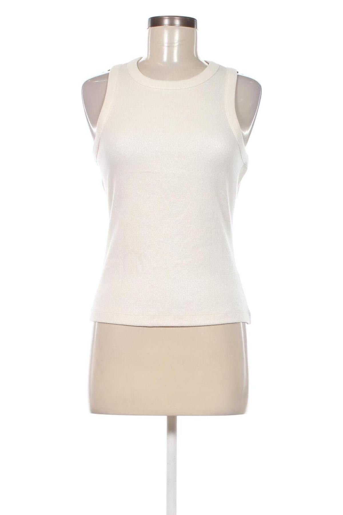 Γυναικείο αμάνικο μπλουζάκι Tom Tailor, Μέγεθος L, Χρώμα Λευκό, Τιμή 15,98 €