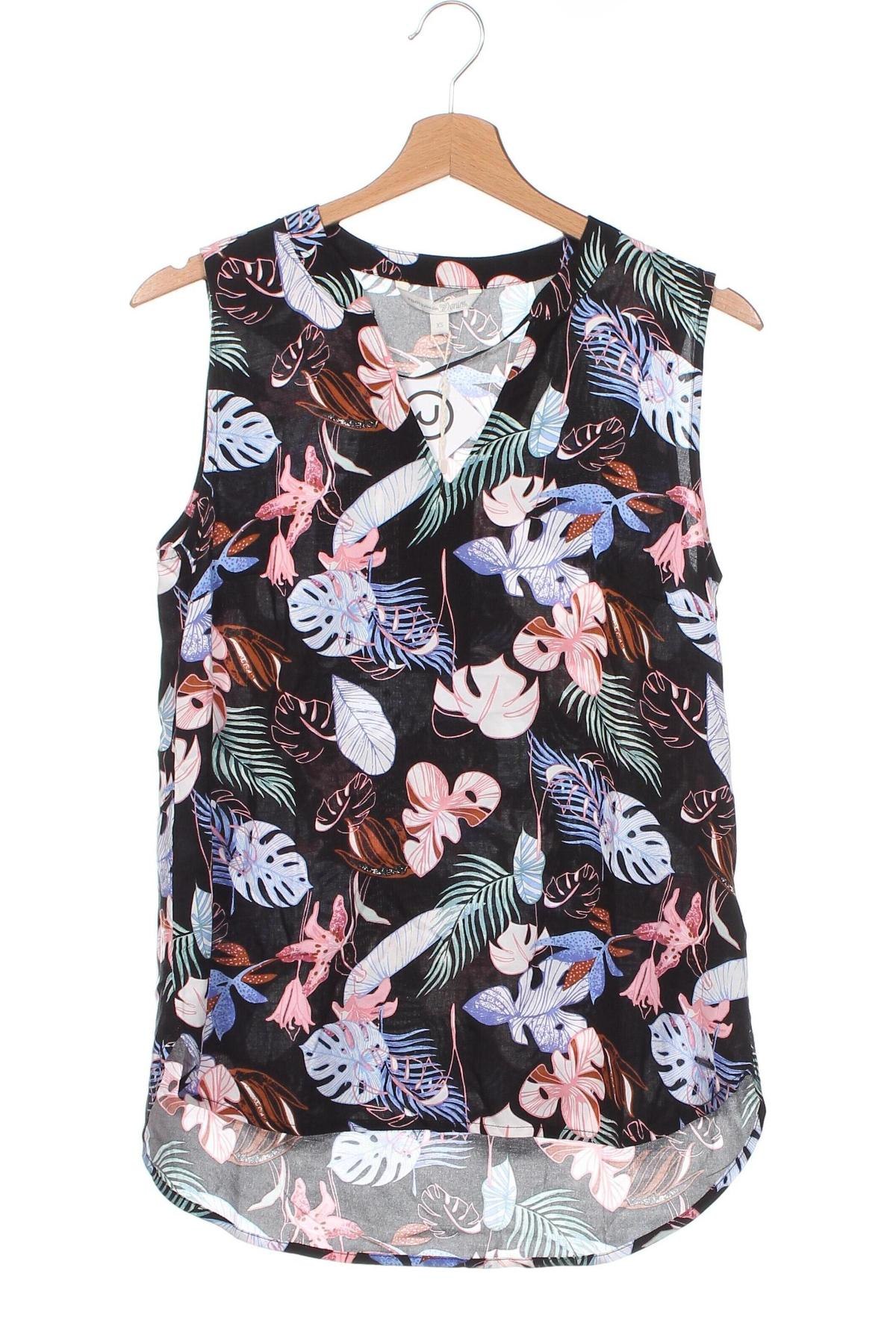 Γυναικείο αμάνικο μπλουζάκι Tom Tailor, Μέγεθος XS, Χρώμα Πολύχρωμο, Τιμή 7,44 €