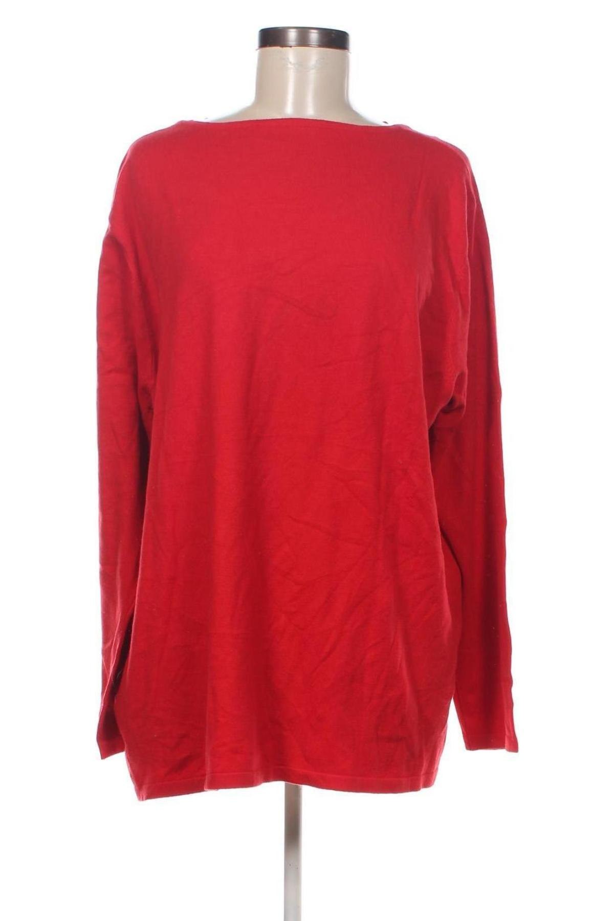 Γυναικείο πουλόβερ, Μέγεθος 3XL, Χρώμα Κόκκινο, Τιμή 12,56 €