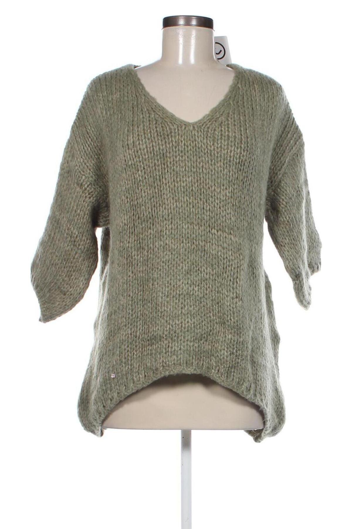 Дамски пуловер, Размер XXL, Цвят Зелен, Цена 14,50 лв.