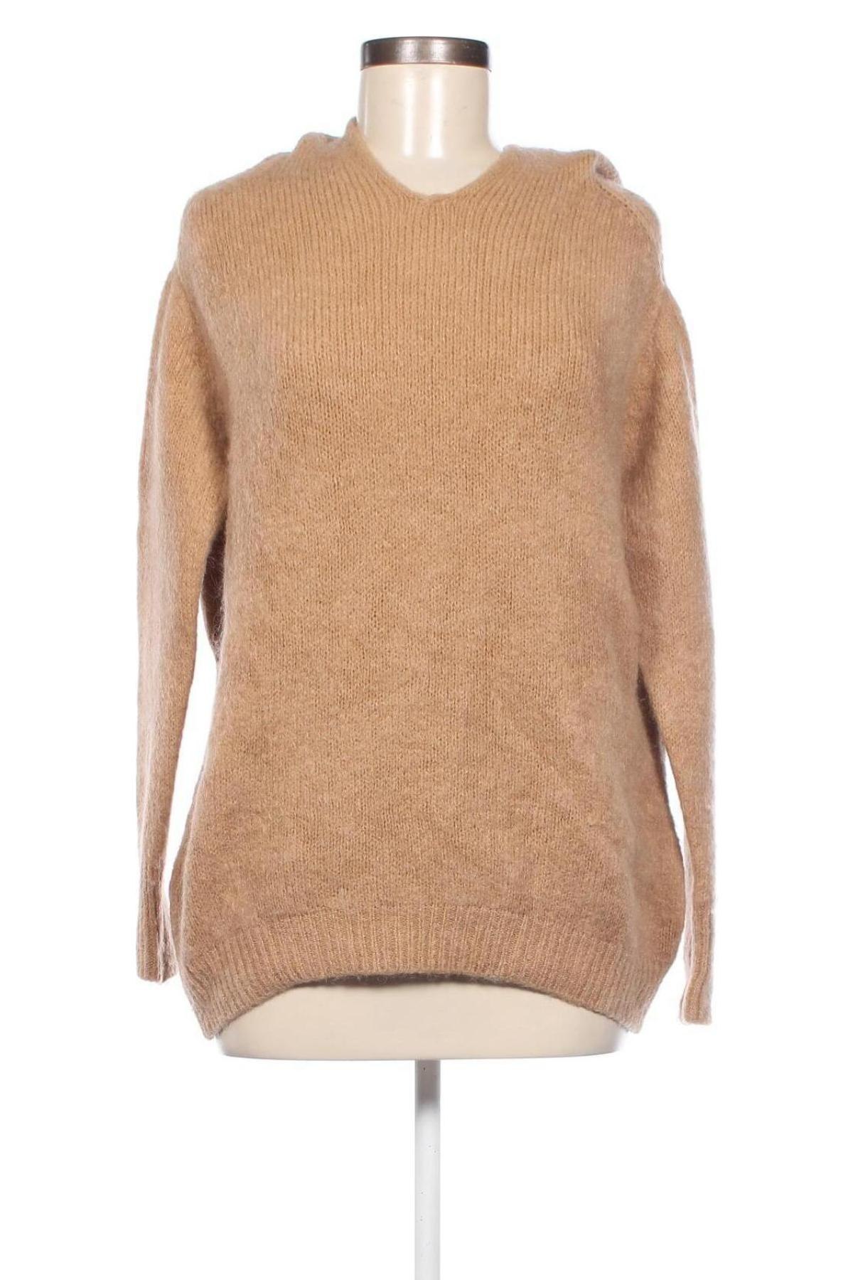 Дамски пуловер, Размер XL, Цвят Бежов, Цена 6,38 лв.
