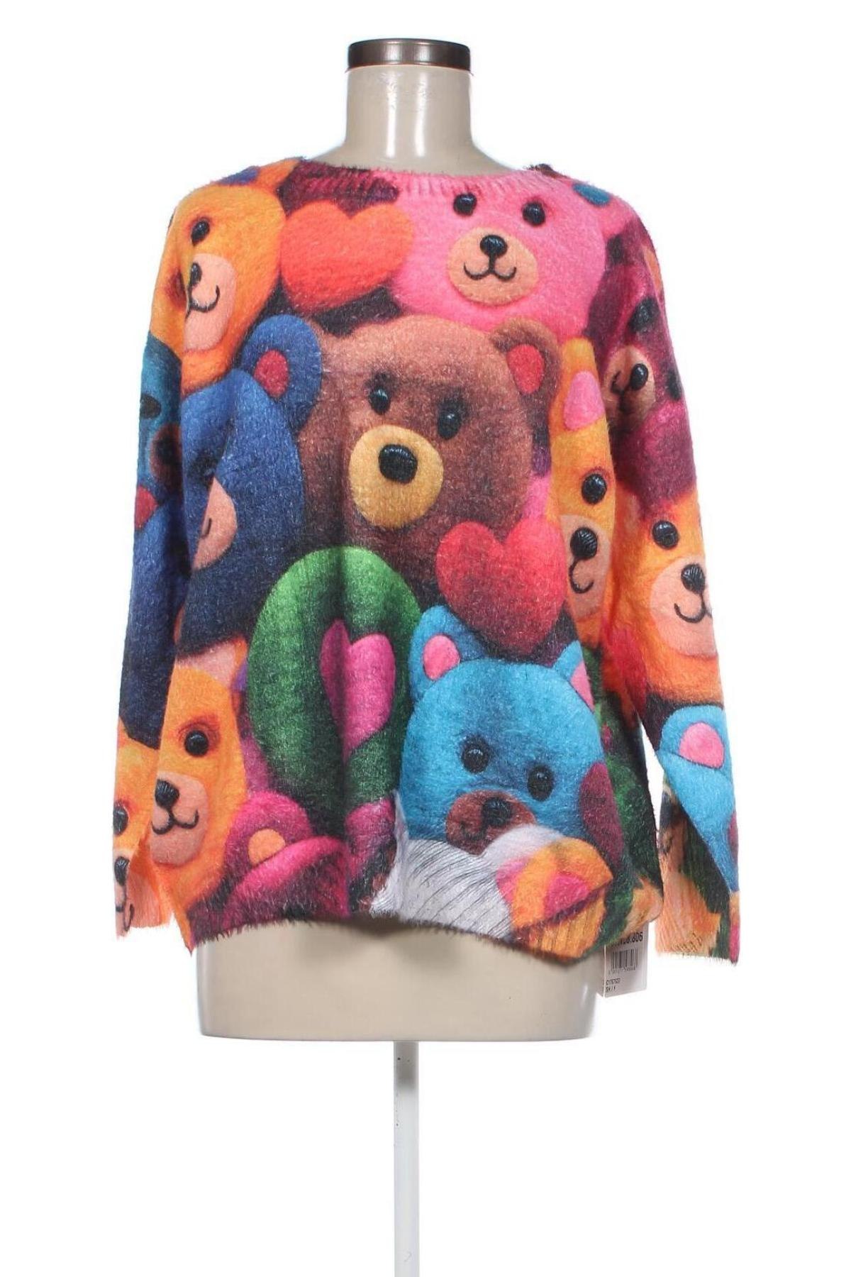 Дамски пуловер, Размер L, Цвят Многоцветен, Цена 14,56 лв.