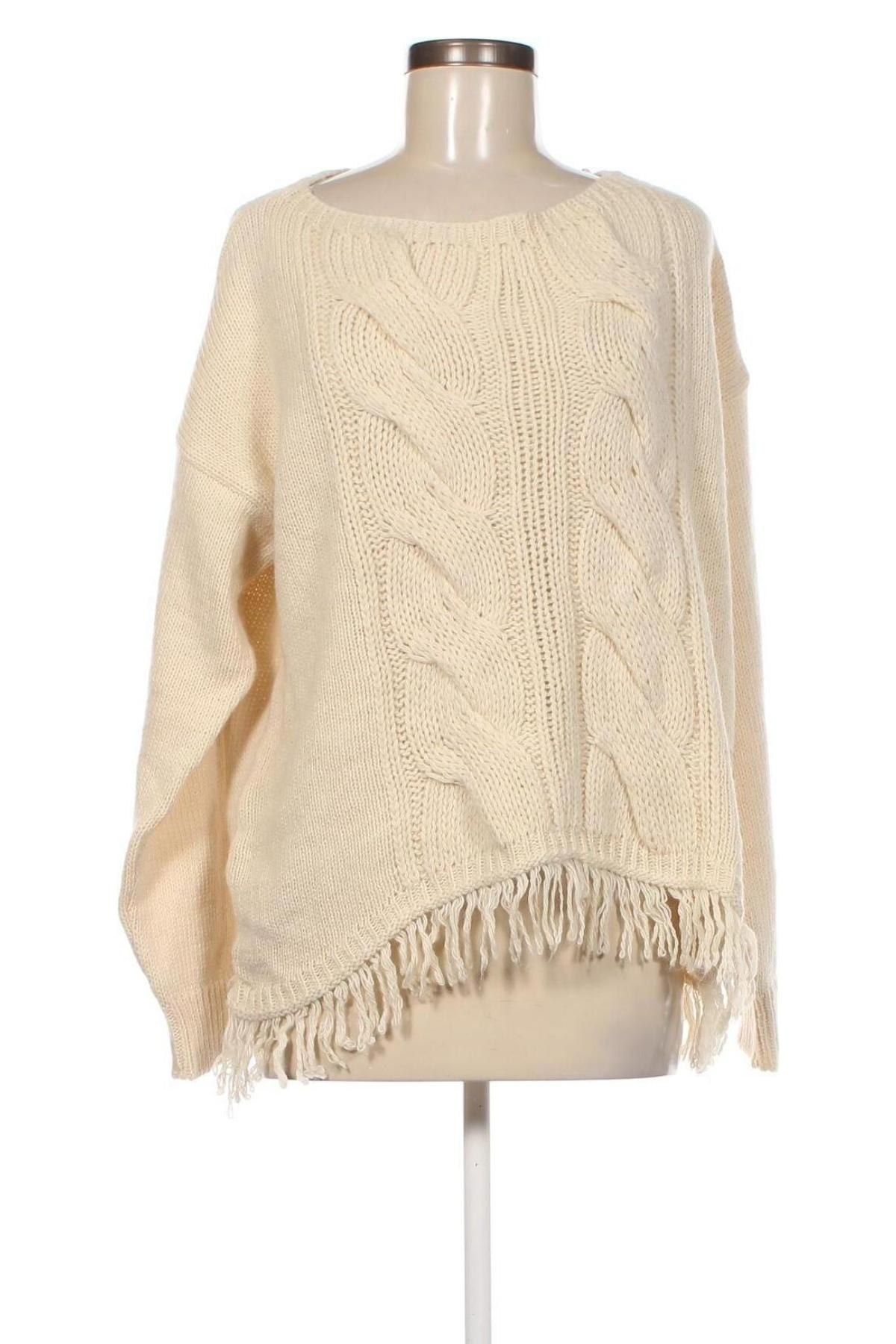 Γυναικείο πουλόβερ, Μέγεθος L, Χρώμα Εκρού, Τιμή 7,53 €