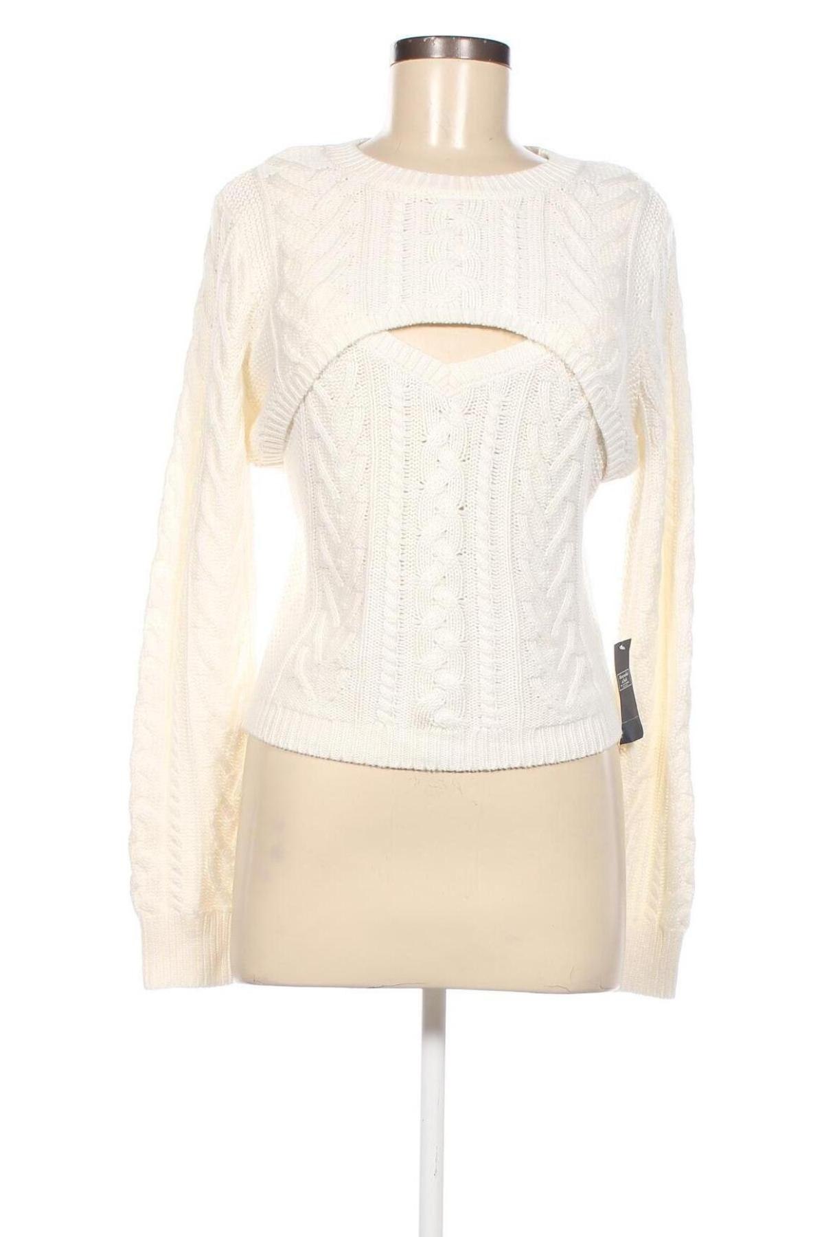 Damenpullover Abercrombie & Fitch, Größe L, Farbe Weiß, Preis € 38,97