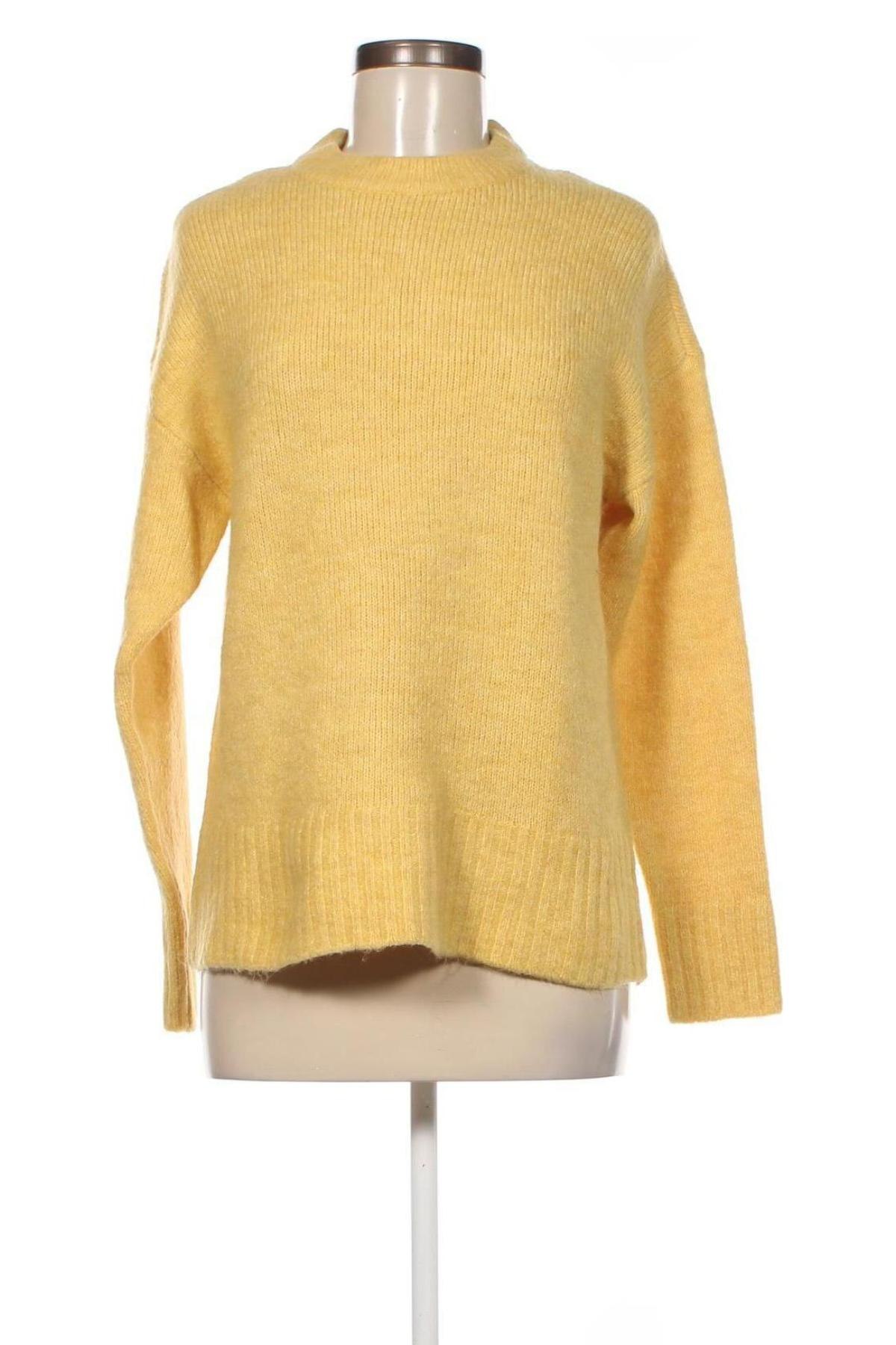 Дамски пуловер Amisu, Размер M, Цвят Жълт, Цена 6,38 лв.