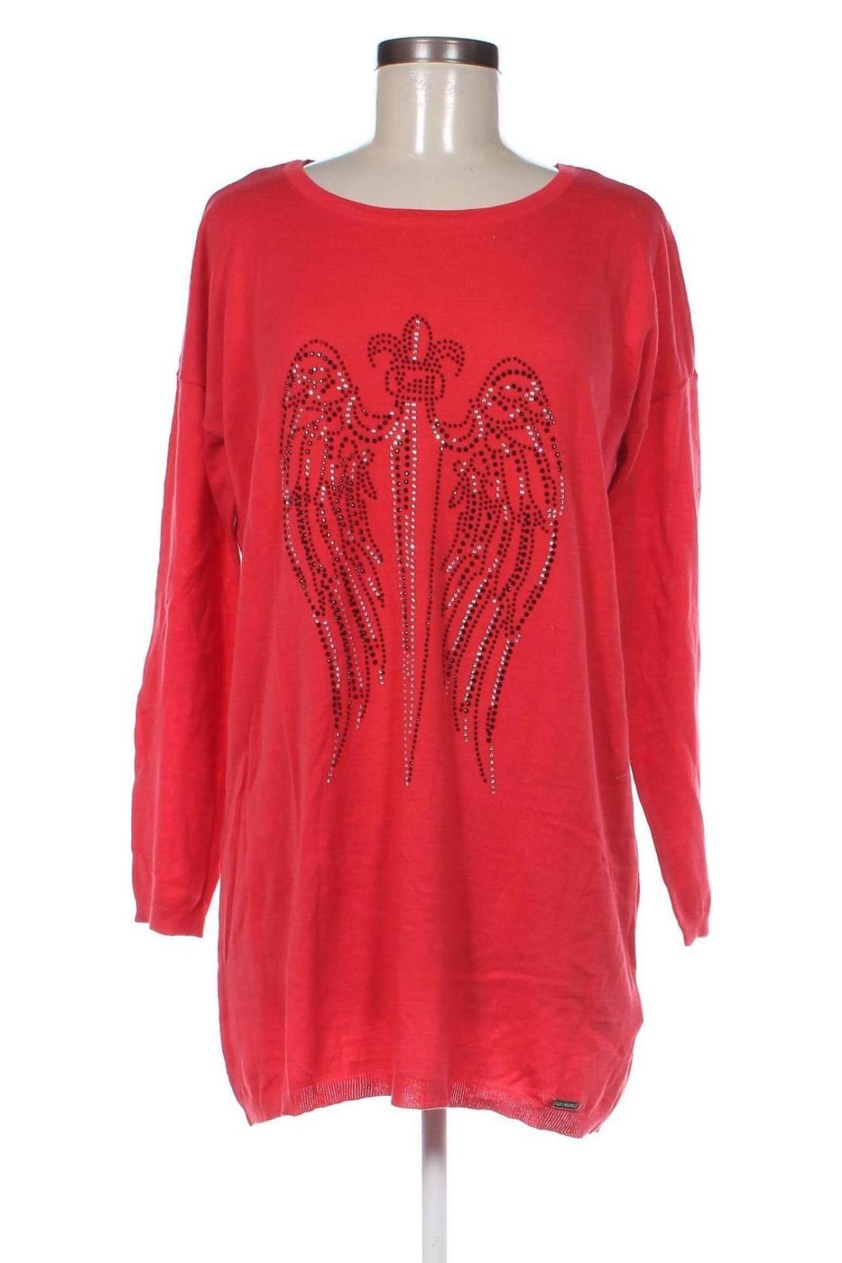Γυναικείο πουλόβερ Amy Vermont, Μέγεθος L, Χρώμα Κόκκινο, Τιμή 4,56 €