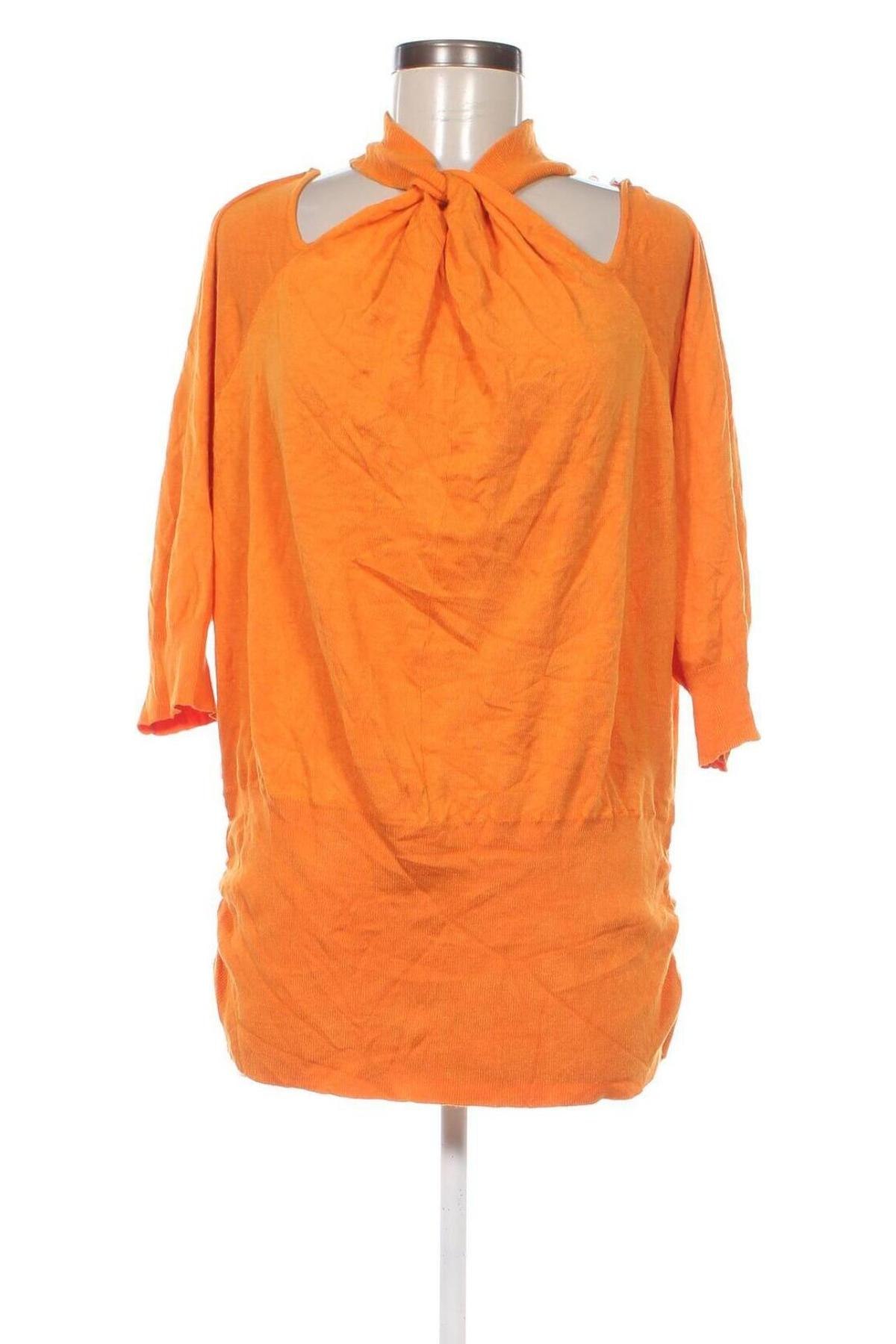 Дамски пуловер Ashley Stewart, Размер XXL, Цвят Оранжев, Цена 12,30 лв.