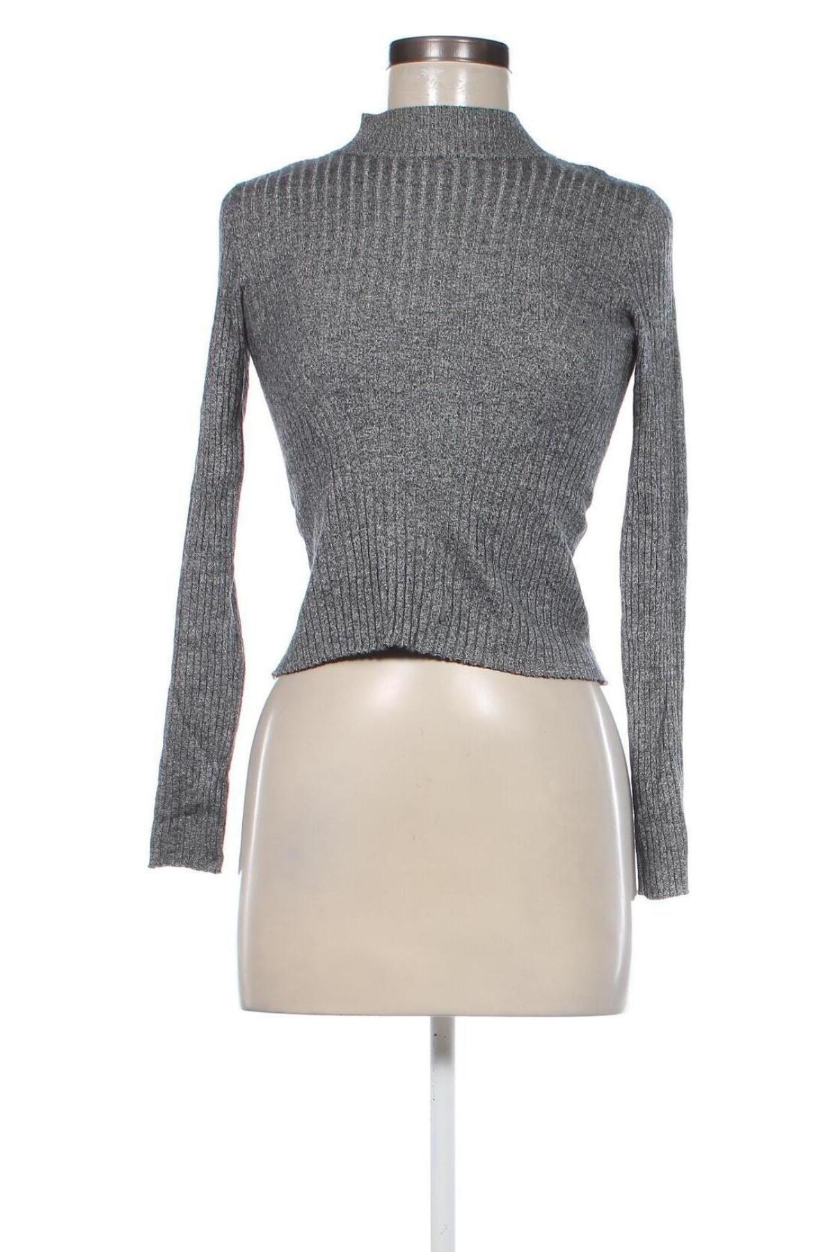 Damenpullover Bershka, Größe M, Farbe Grau, Preis 6,49 €