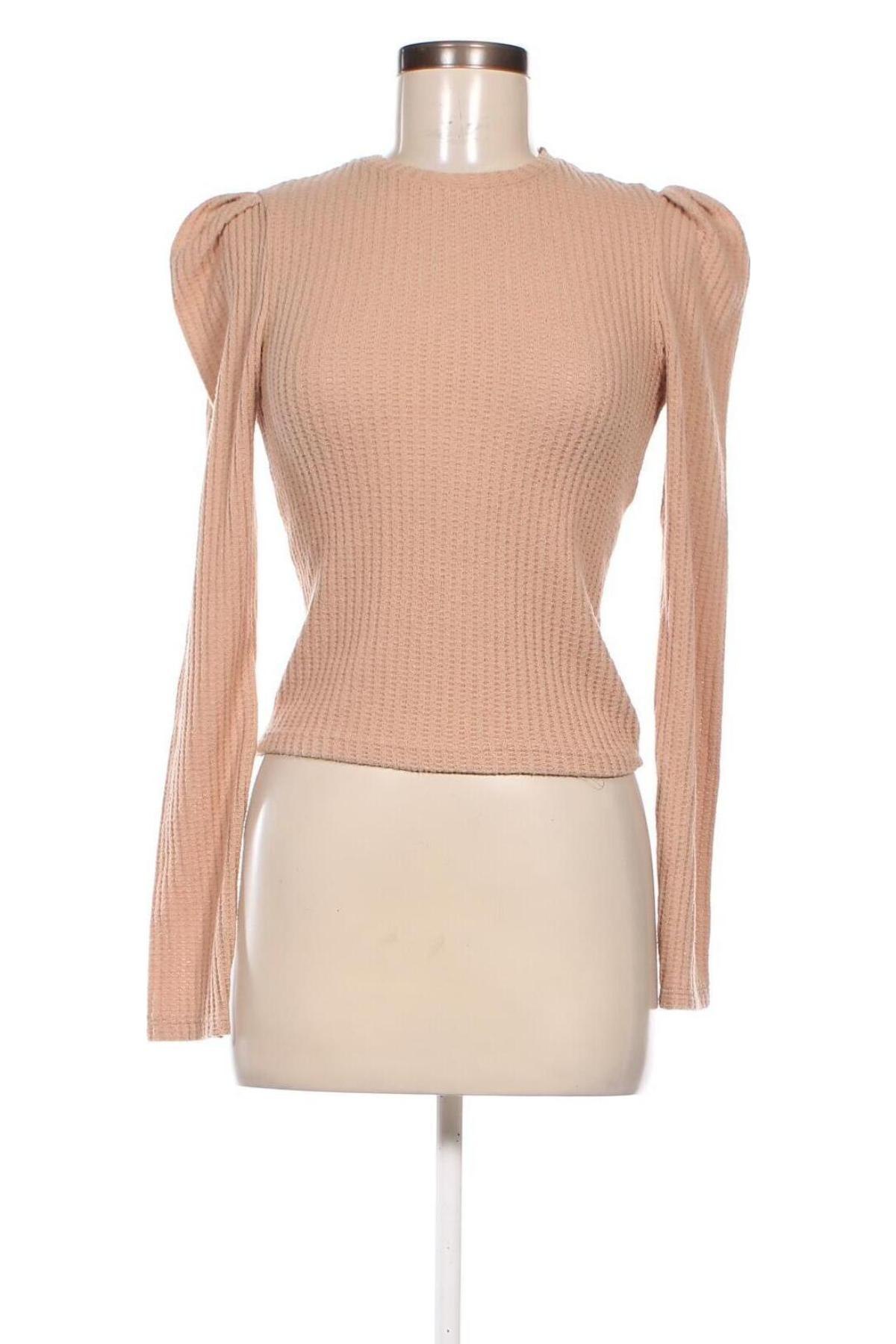 Γυναικείο πουλόβερ Bershka, Μέγεθος S, Χρώμα  Μπέζ, Τιμή 5,19 €