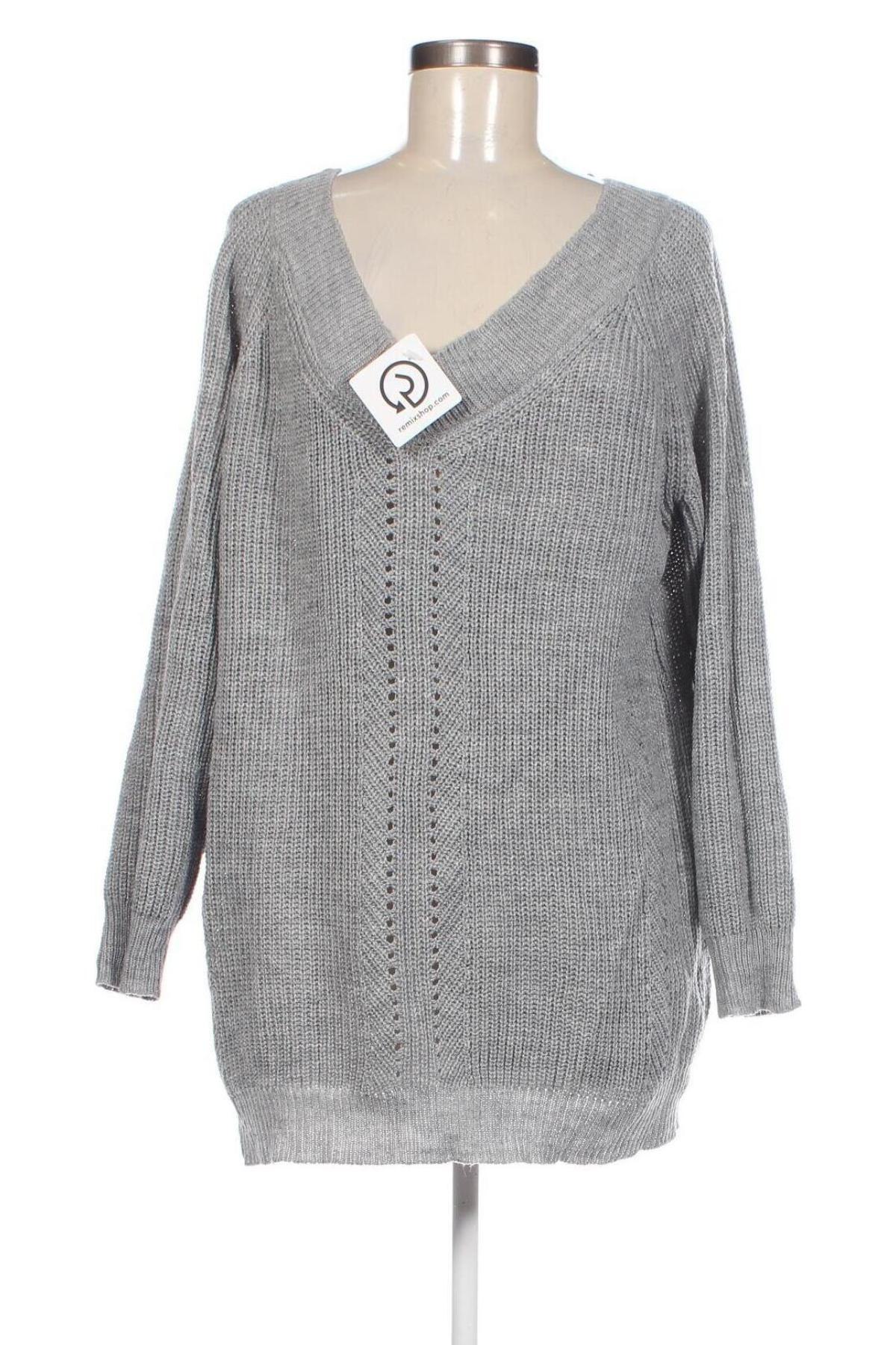 Γυναικείο πουλόβερ Body Flirt, Μέγεθος XL, Χρώμα Γκρί, Τιμή 8,07 €