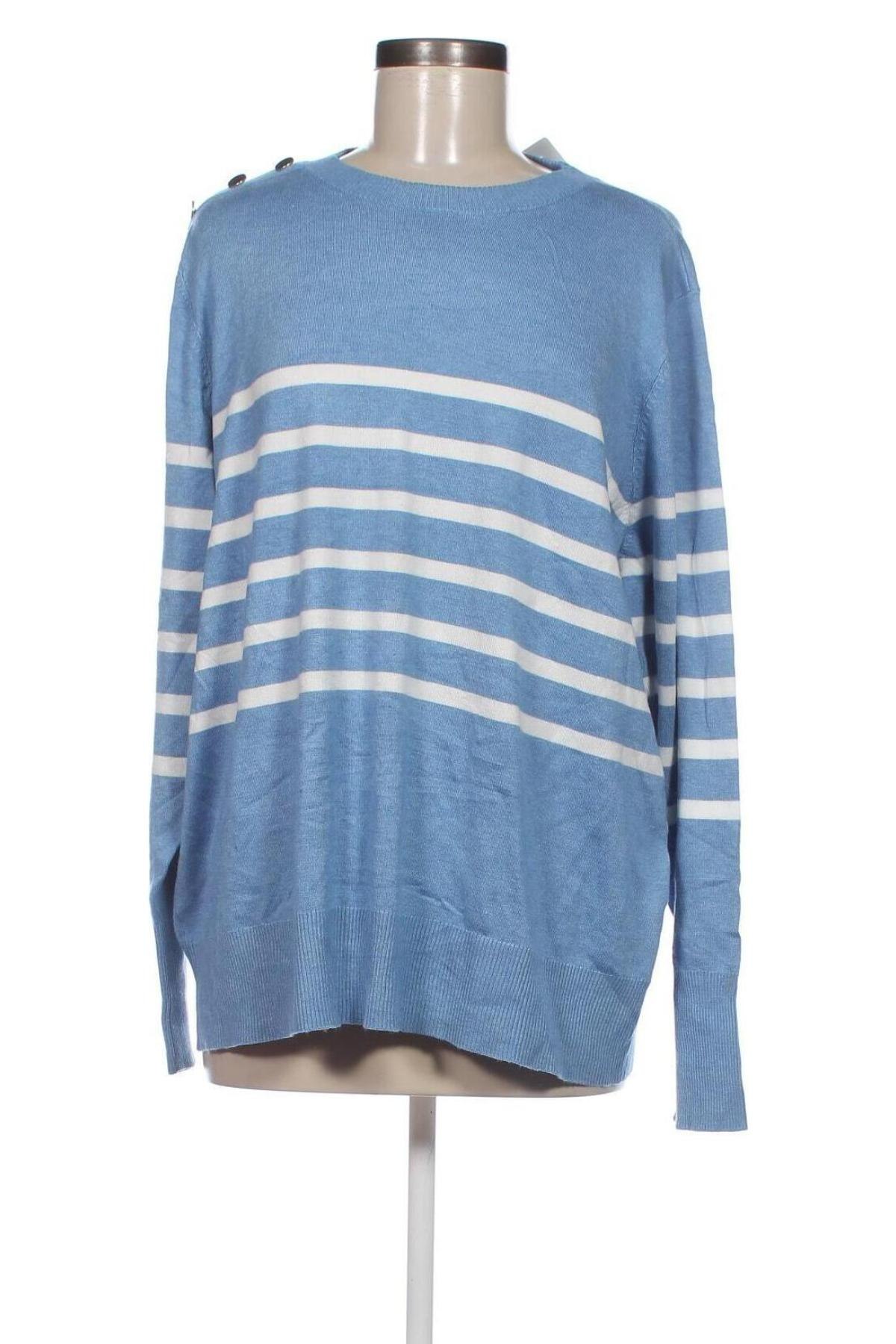 Дамски пуловер C&A, Размер XXL, Цвят Син, Цена 7,54 лв.