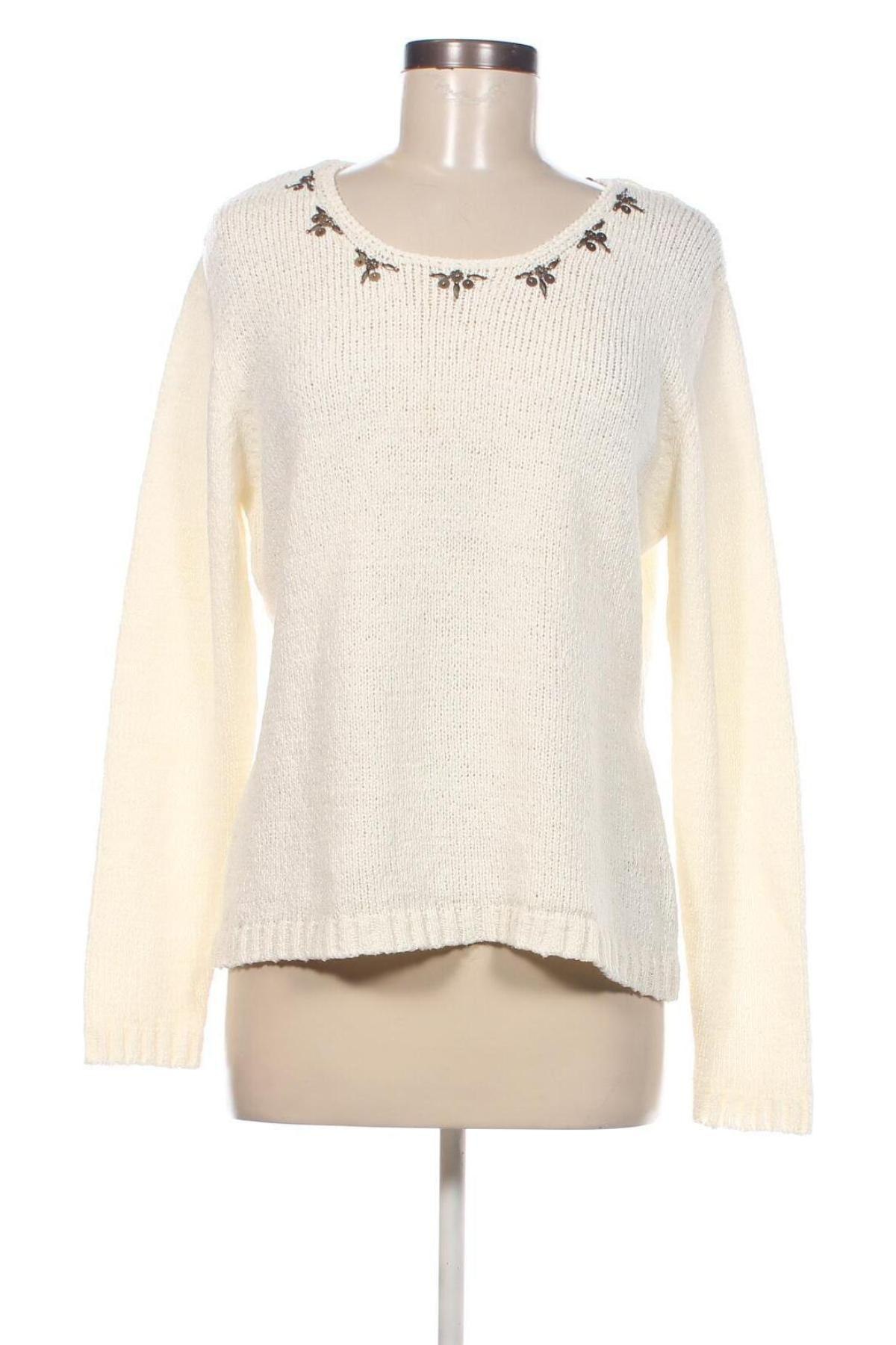 Γυναικείο πουλόβερ Canda, Μέγεθος M, Χρώμα Εκρού, Τιμή 2,87 €