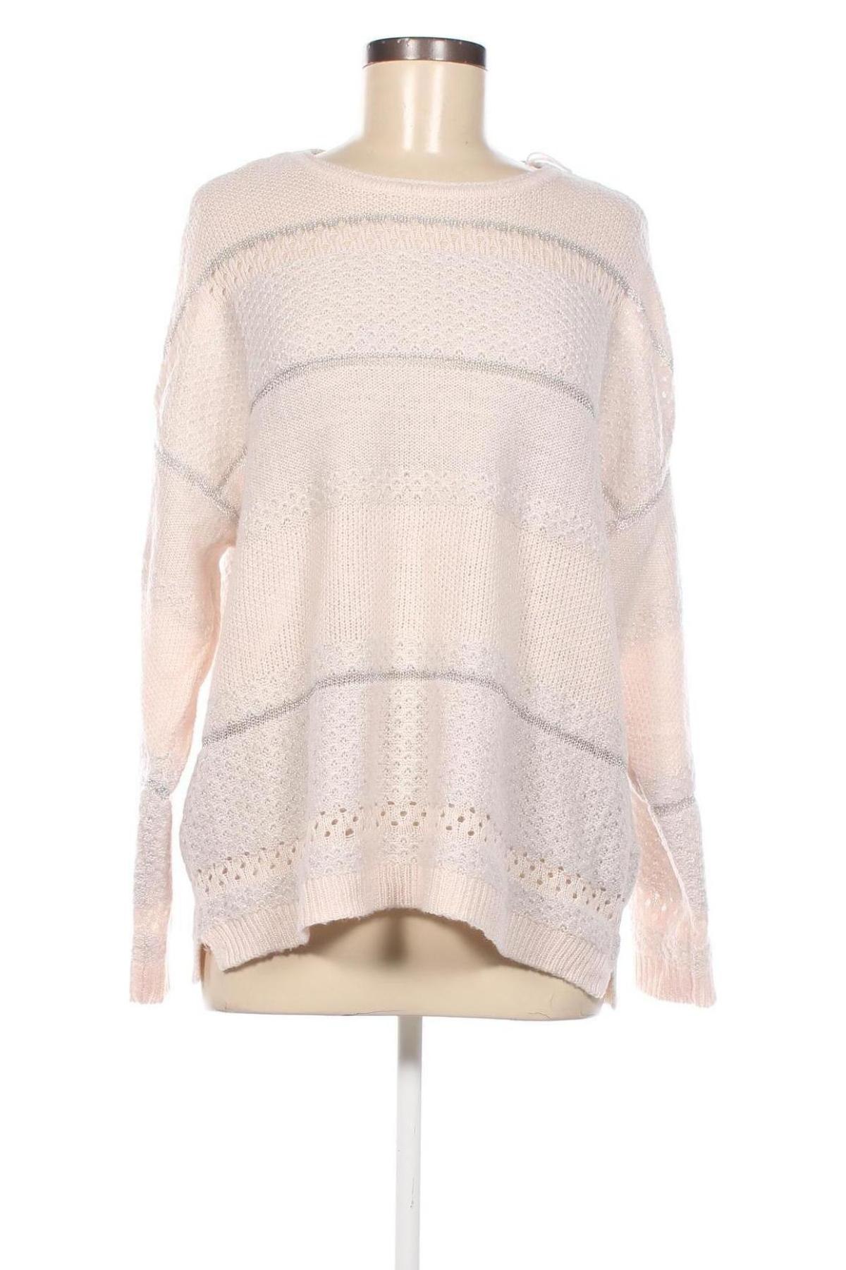 Γυναικείο πουλόβερ Canda, Μέγεθος L, Χρώμα Εκρού, Τιμή 4,66 €