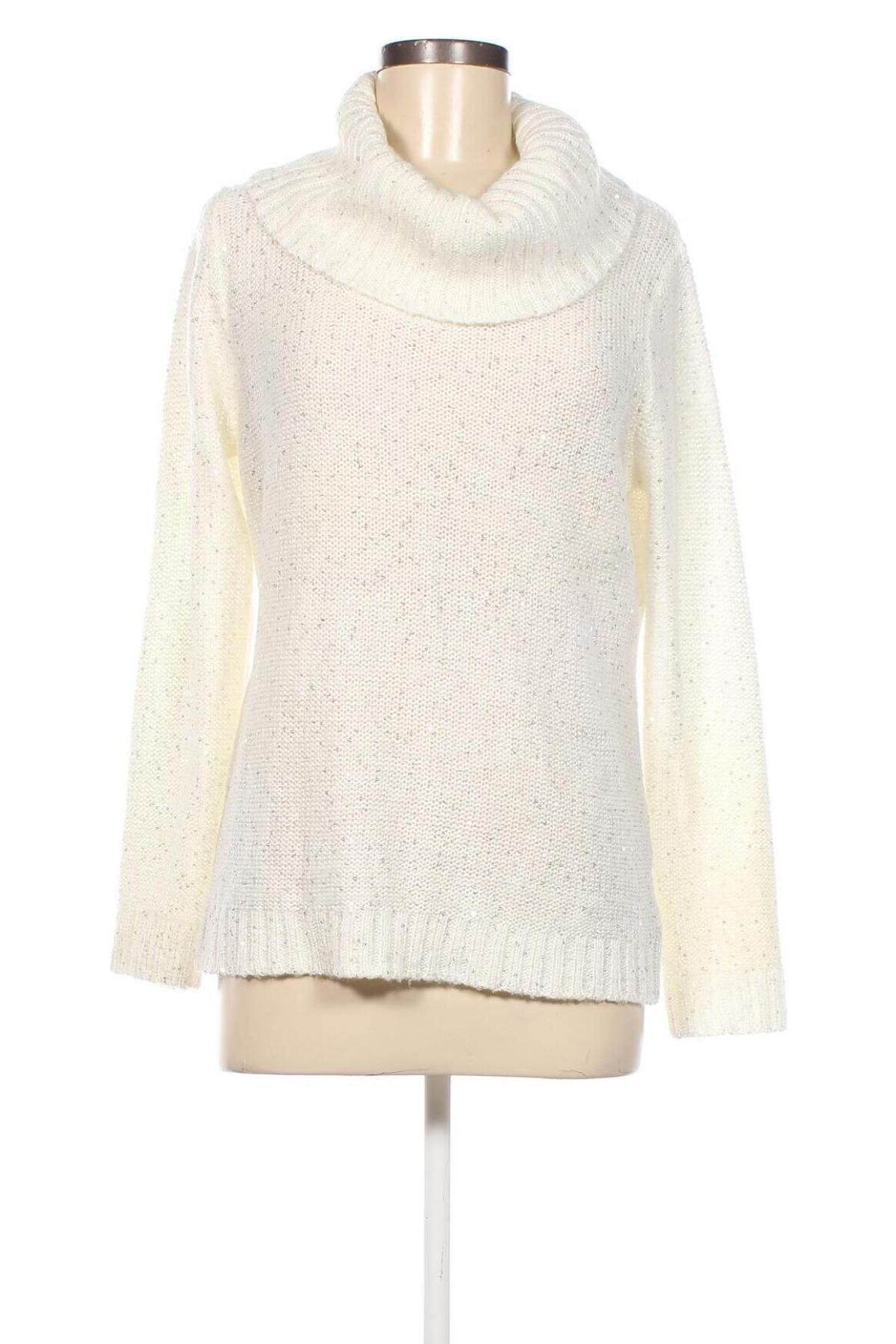 Дамски пуловер Canda, Размер M, Цвят Бял, Цена 7,54 лв.