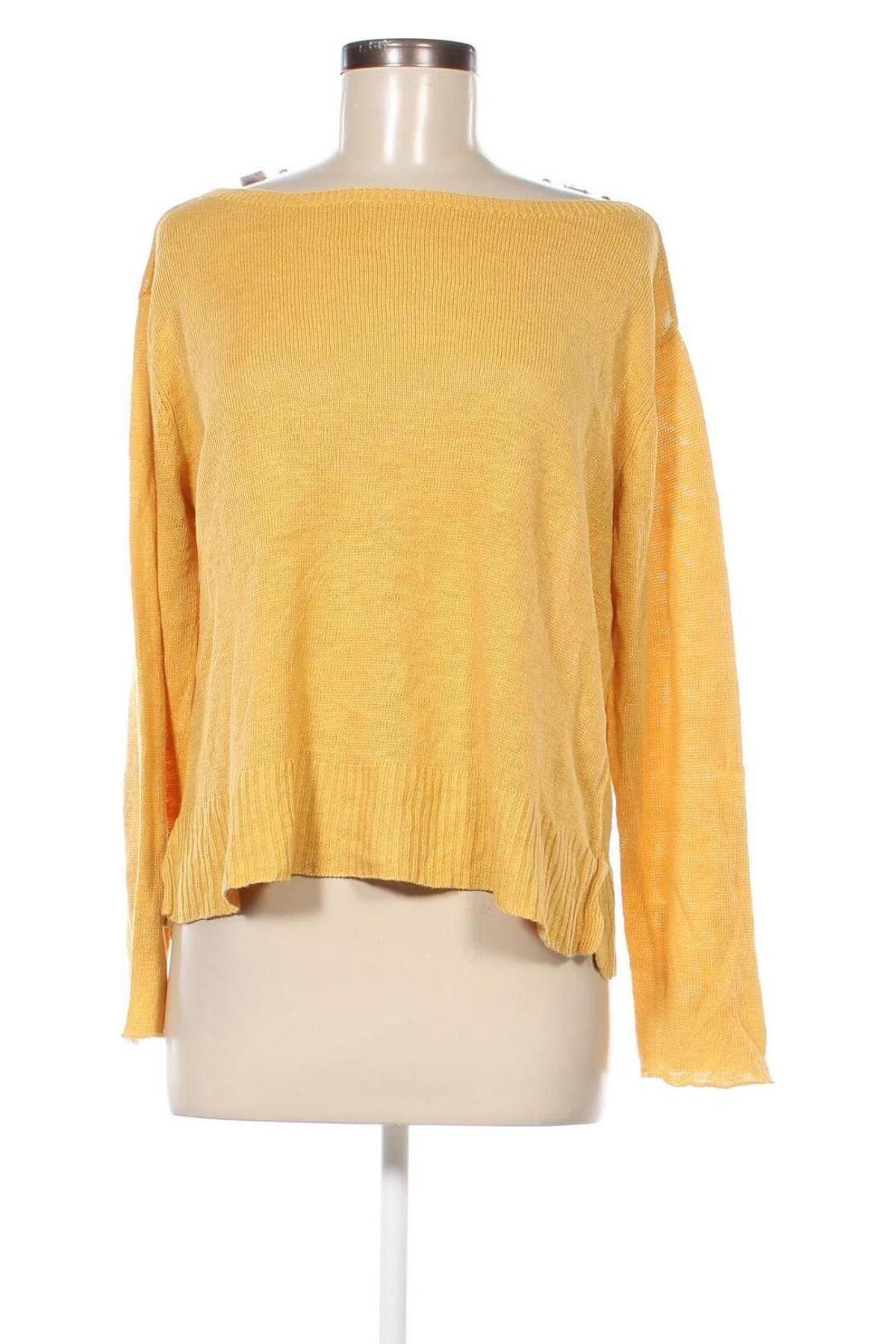 Дамски пуловер Eileen Fisher, Размер M, Цвят Жълт, Цена 96,00 лв.