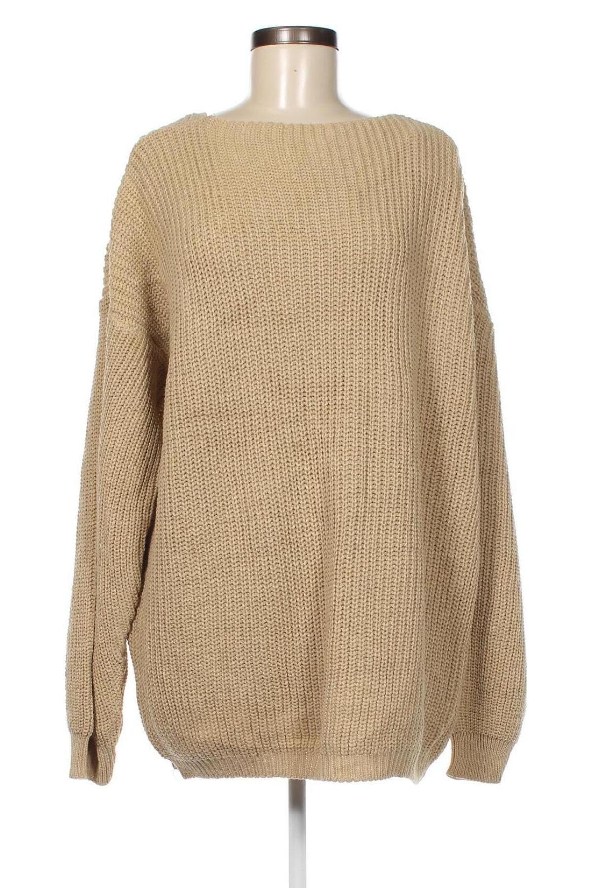 Γυναικείο πουλόβερ Glamorous, Μέγεθος XL, Χρώμα  Μπέζ, Τιμή 12,93 €