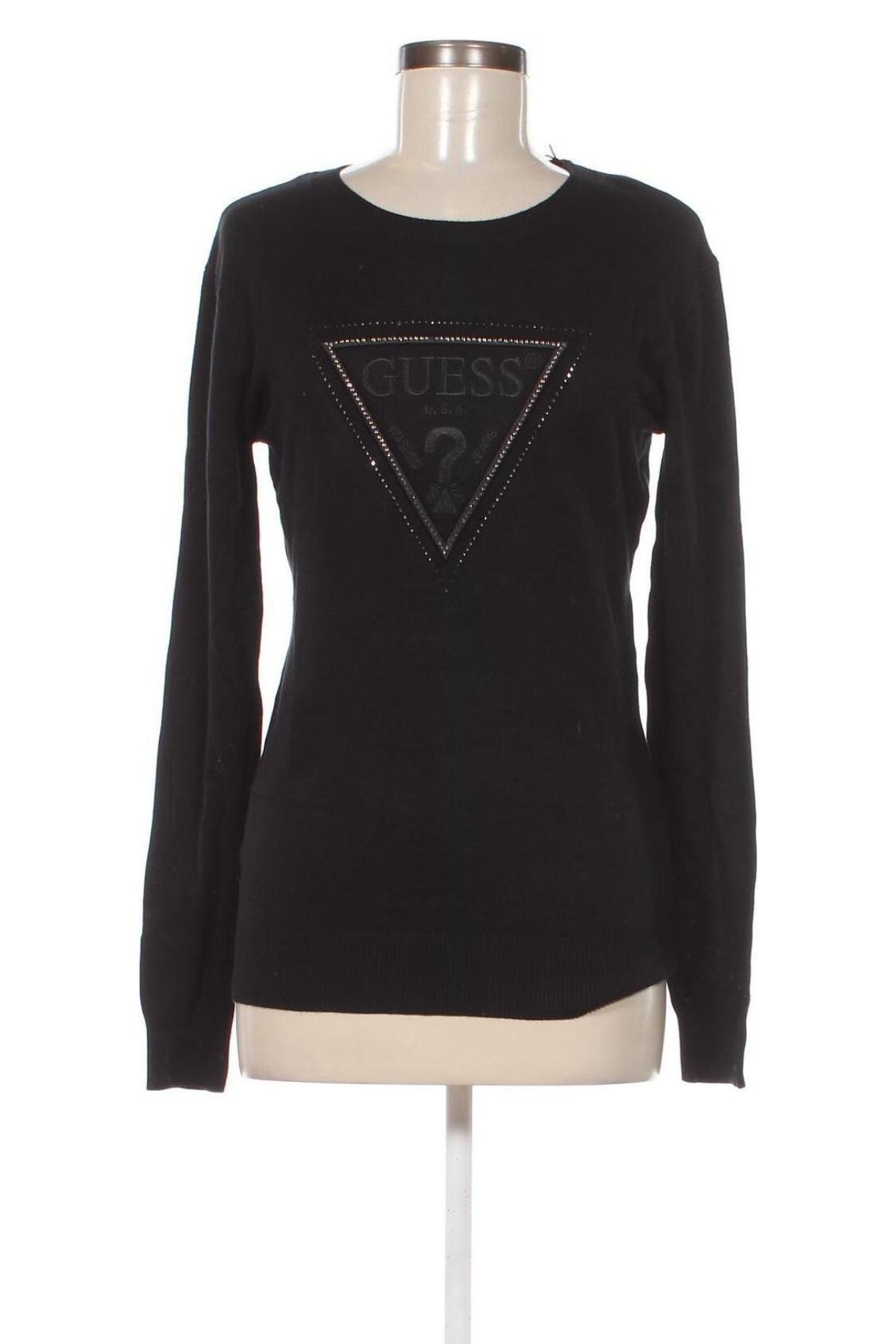Γυναικείο πουλόβερ Guess, Μέγεθος L, Χρώμα Μαύρο, Τιμή 45,83 €