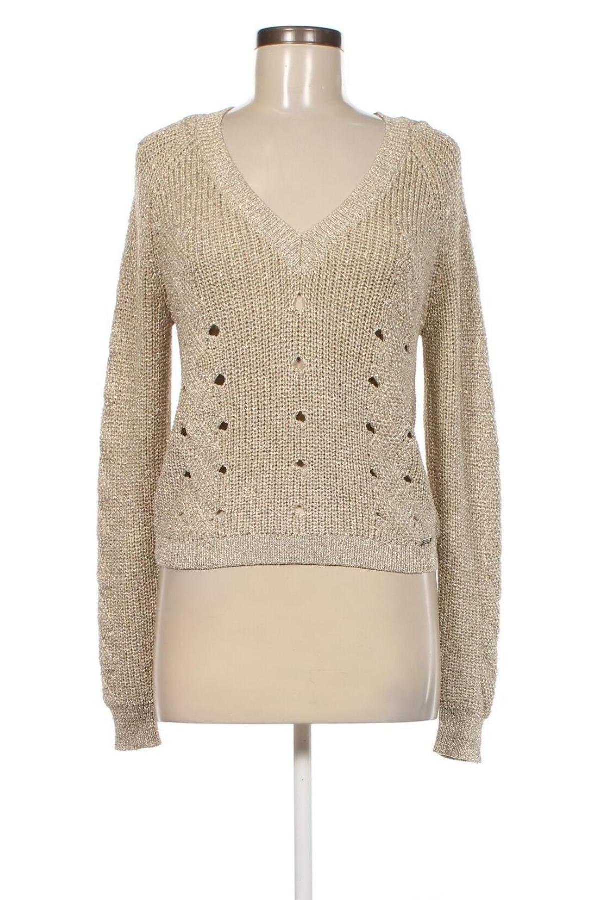 Γυναικείο πουλόβερ Guess, Μέγεθος M, Χρώμα Χρυσαφί, Τιμή 42,06 €