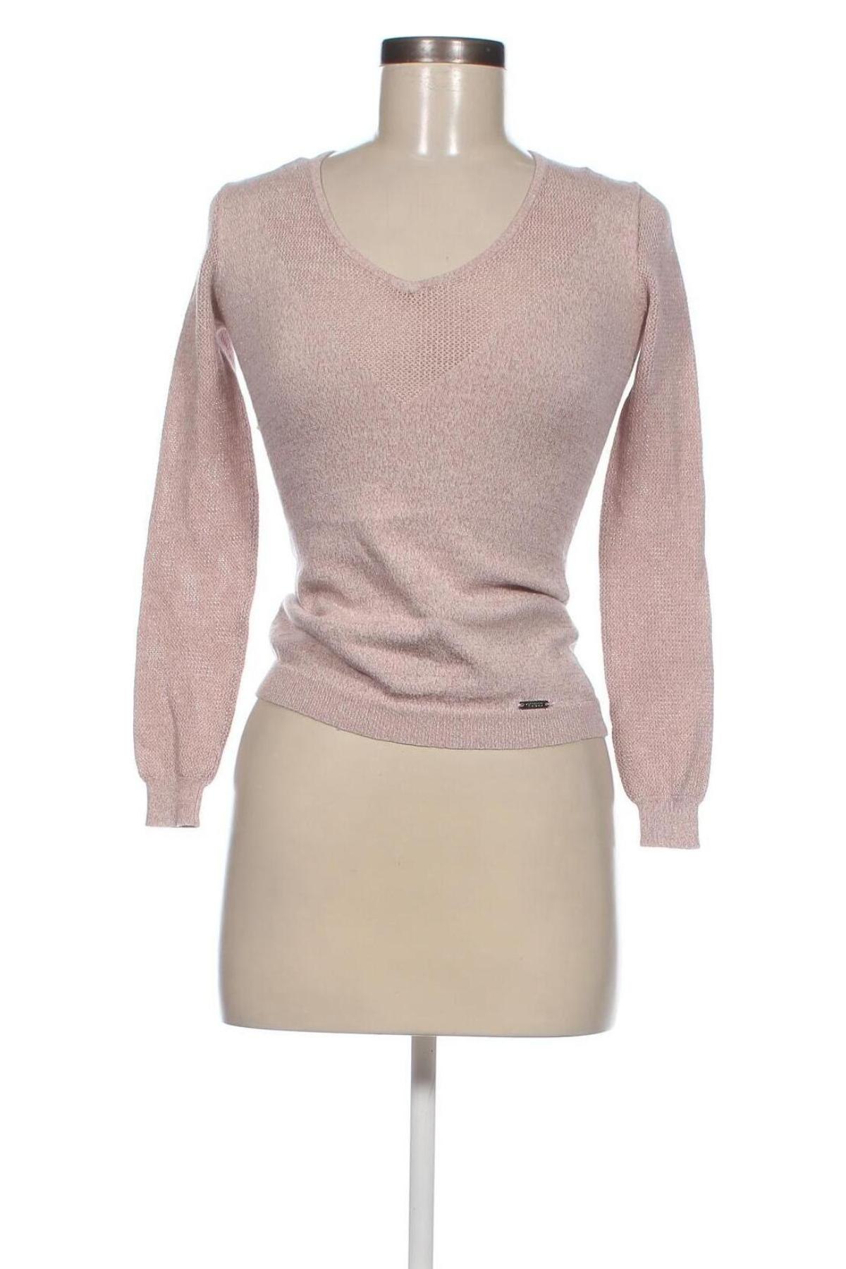 Дамски пуловер Guess, Размер XS, Цвят Розов, Цена 68,00 лв.