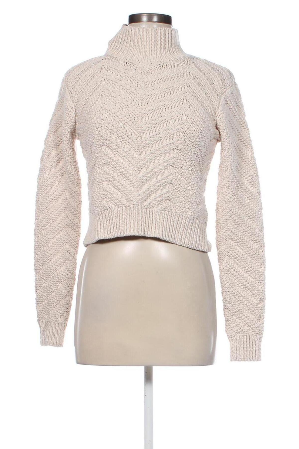 Дамски пуловер Guido Maria Kretschmer for About You, Размер XS, Цвят Бежов, Цена 37,20 лв.