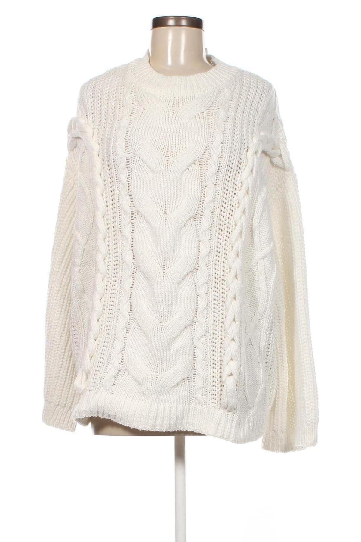 Дамски пуловер H&D, Размер S, Цвят Бял, Цена 11,60 лв.