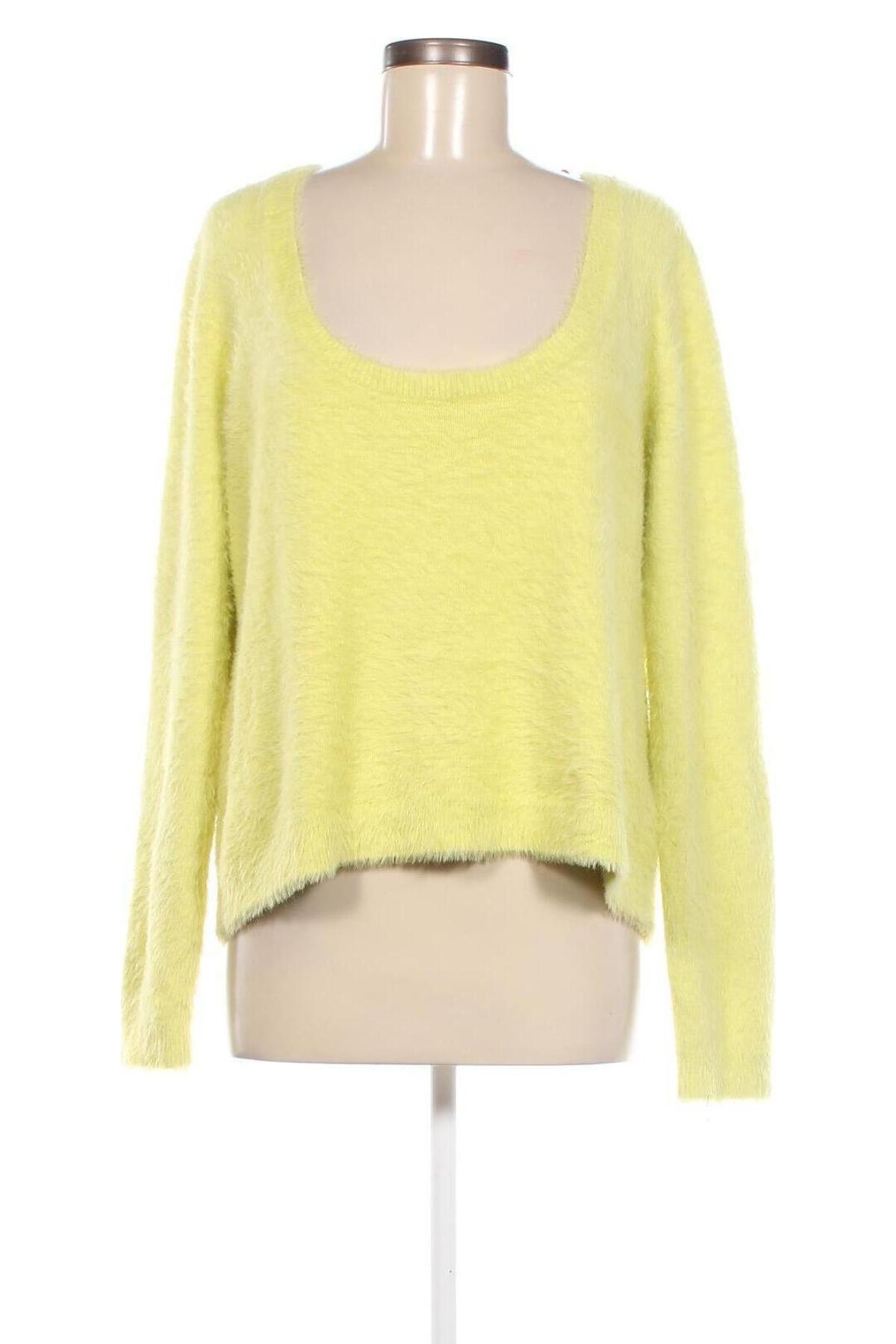 Дамски пуловер H&M, Размер XXL, Цвят Жълт, Цена 14,50 лв.