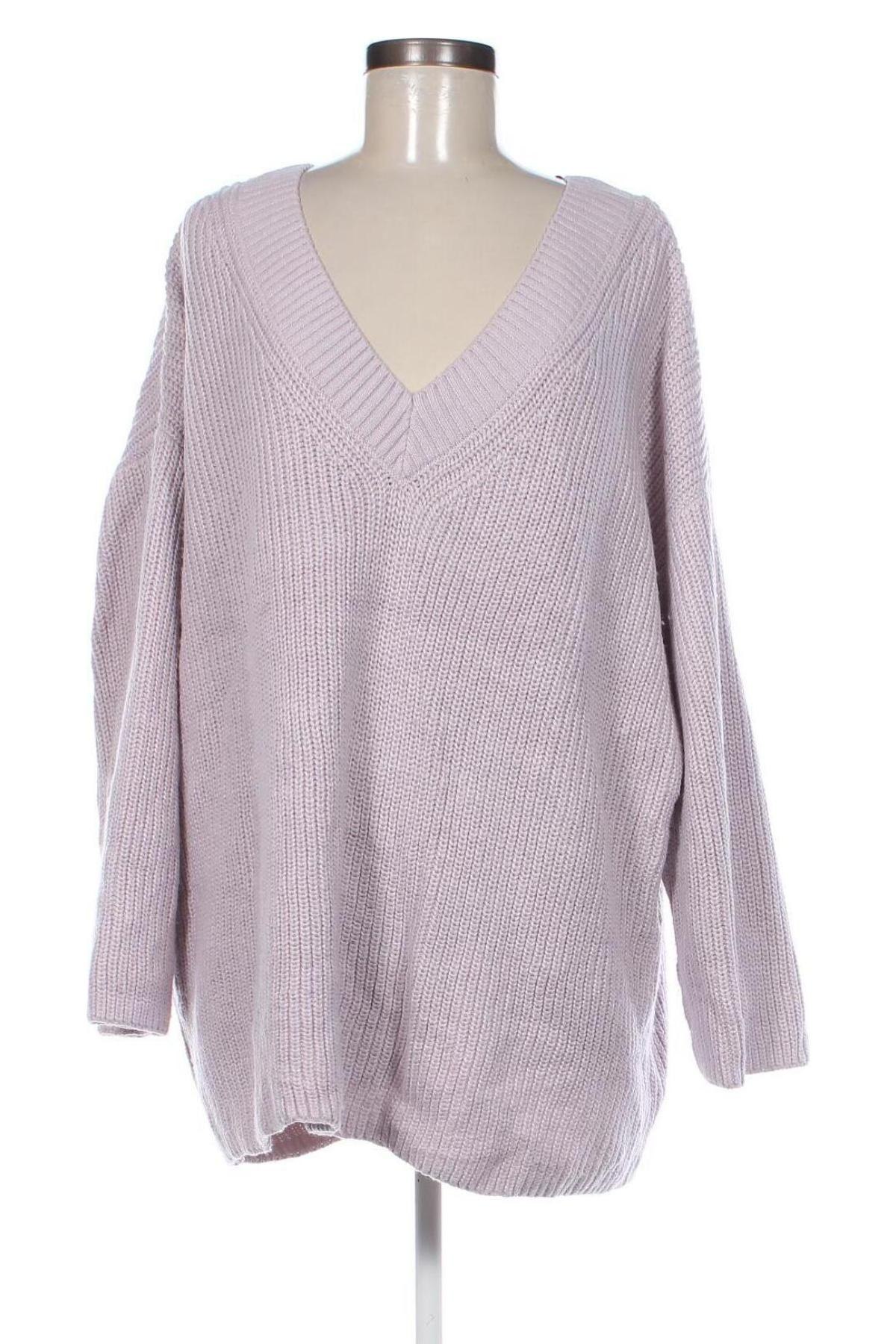 Дамски пуловер H&M Divided, Размер XXL, Цвят Лилав, Цена 14,50 лв.