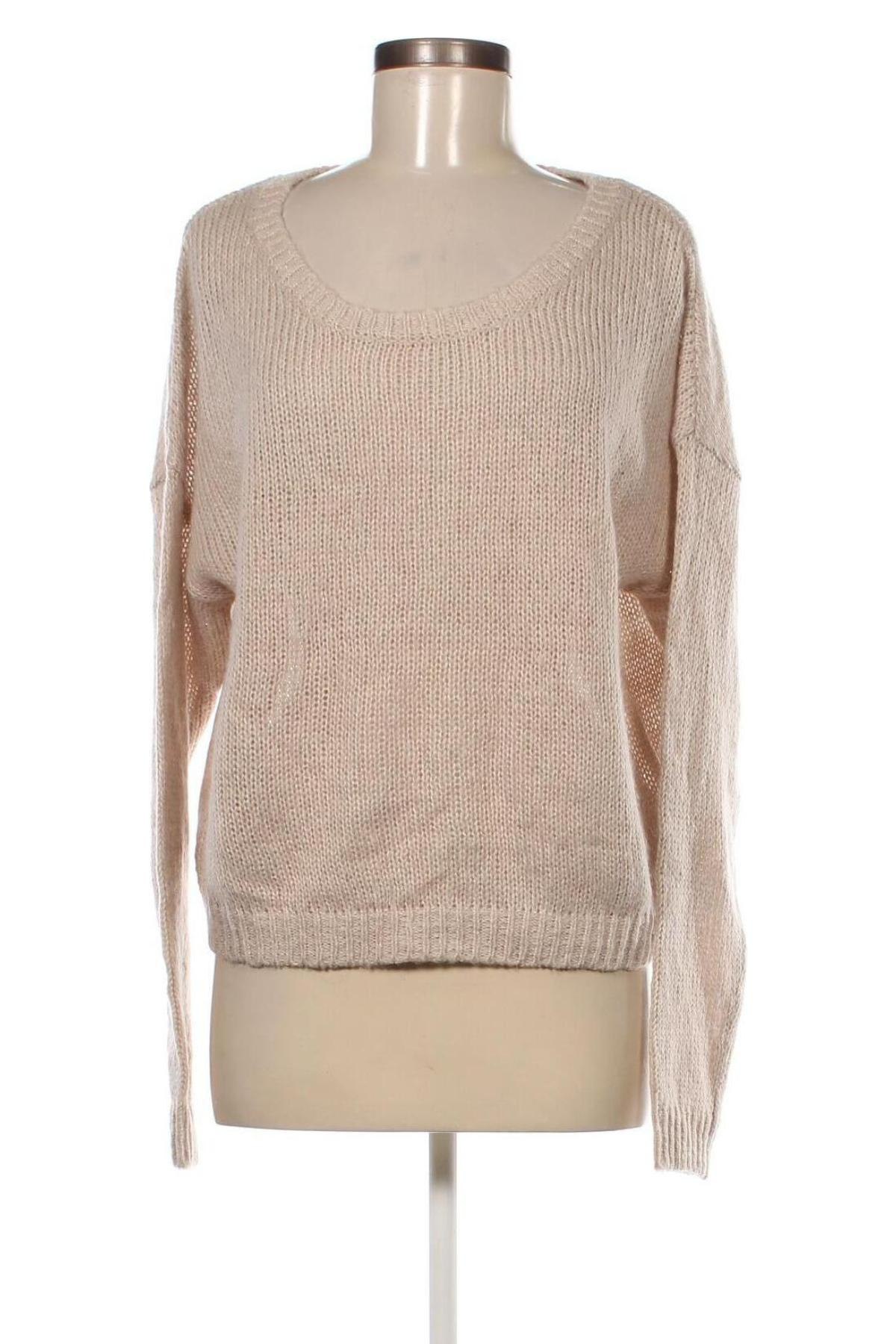 Дамски пуловер H&M Divided, Размер L, Цвят Бежов, Цена 11,60 лв.