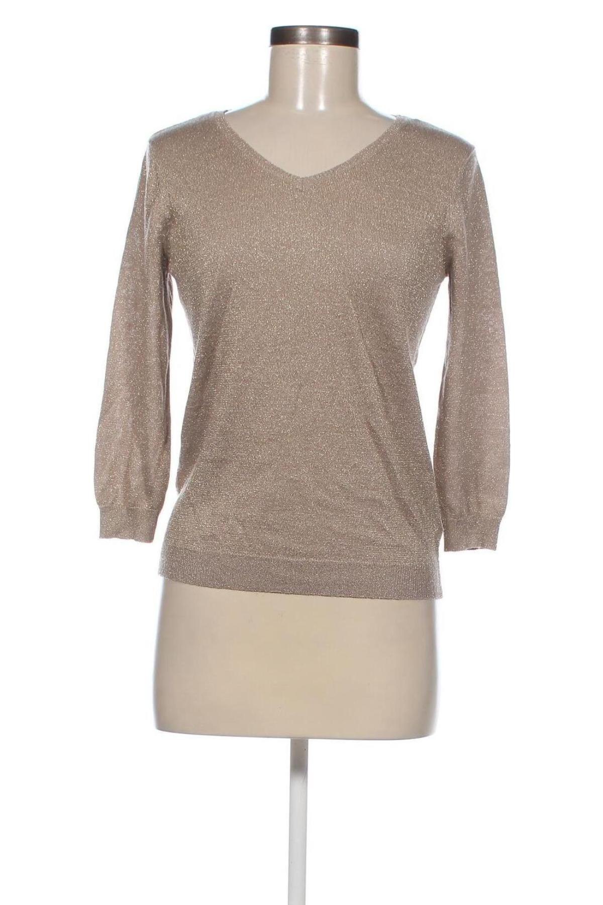 Дамски пуловер Jacqueline Riu, Размер S, Цвят Бежов, Цена 8,12 лв.