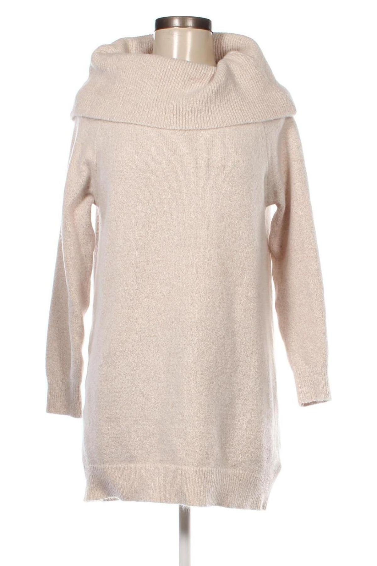 Дамски пуловер Jean Pascale, Размер L, Цвят Бежов, Цена 12,18 лв.
