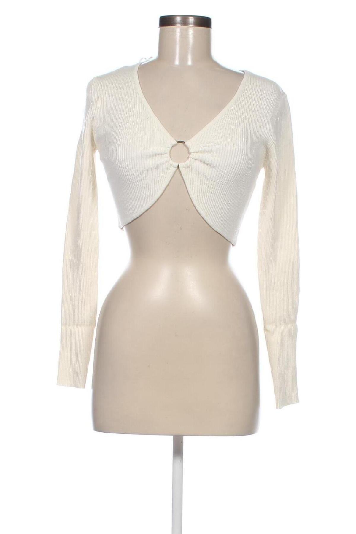 Γυναικείο πουλόβερ Jennyfer, Μέγεθος L, Χρώμα Λευκό, Τιμή 3,56 €