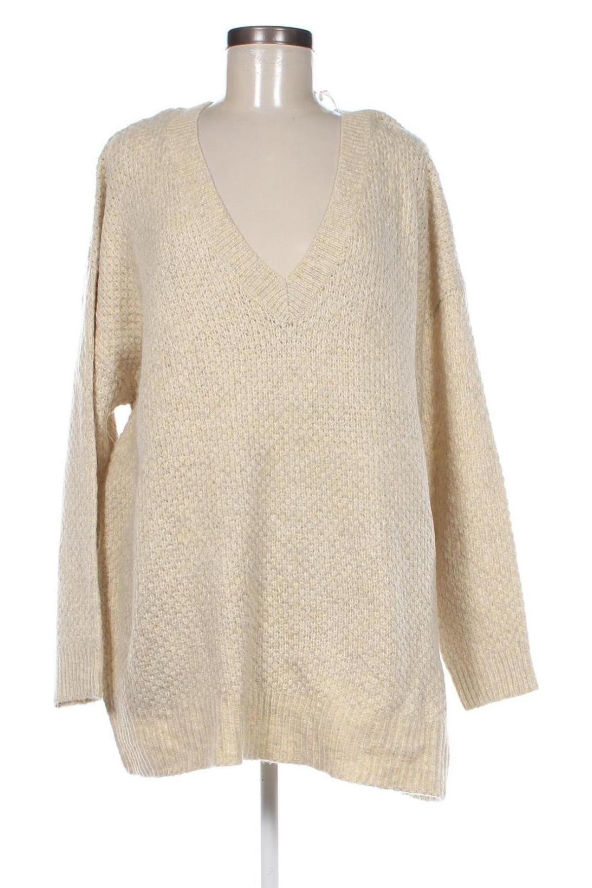 Γυναικείο πουλόβερ Kiabi, Μέγεθος XXL, Χρώμα  Μπέζ, Τιμή 5,41 €