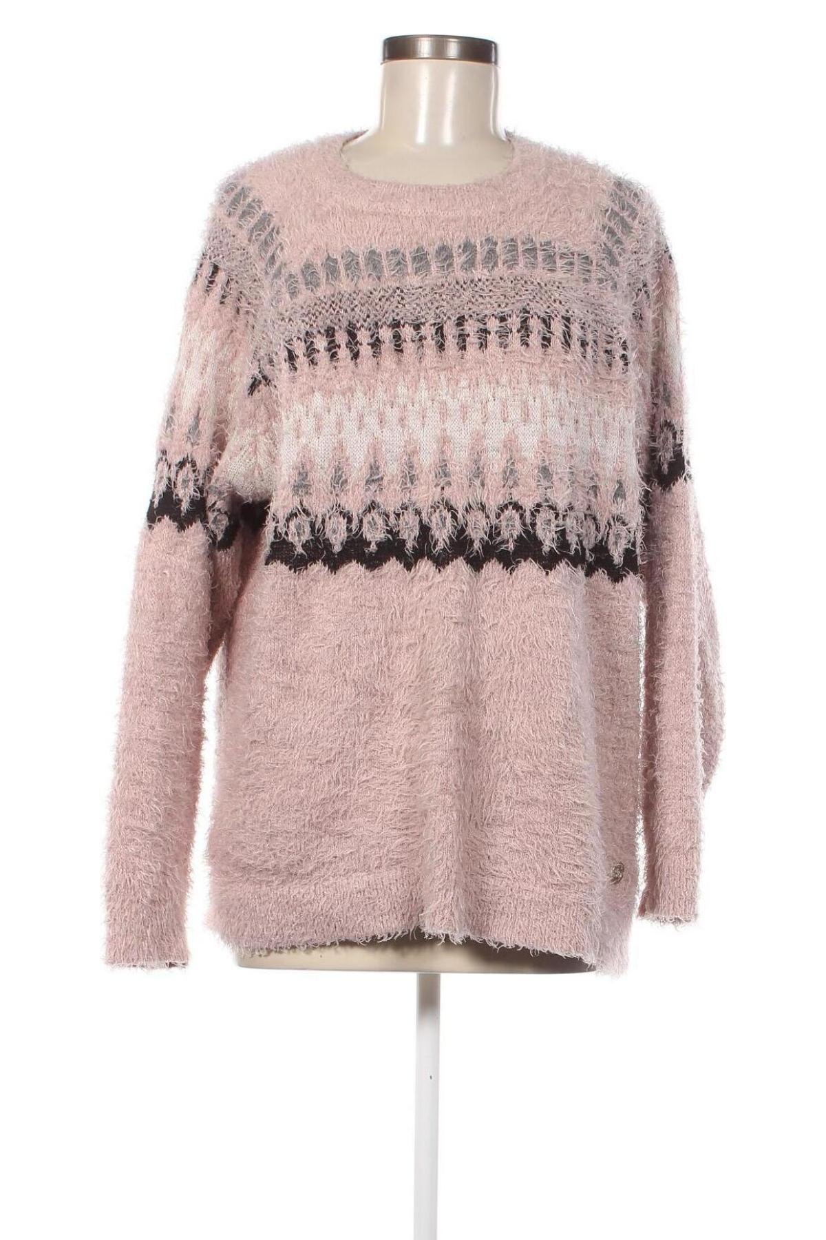 Дамски пуловер Laura Torelli, Размер L, Цвят Розов, Цена 10,73 лв.