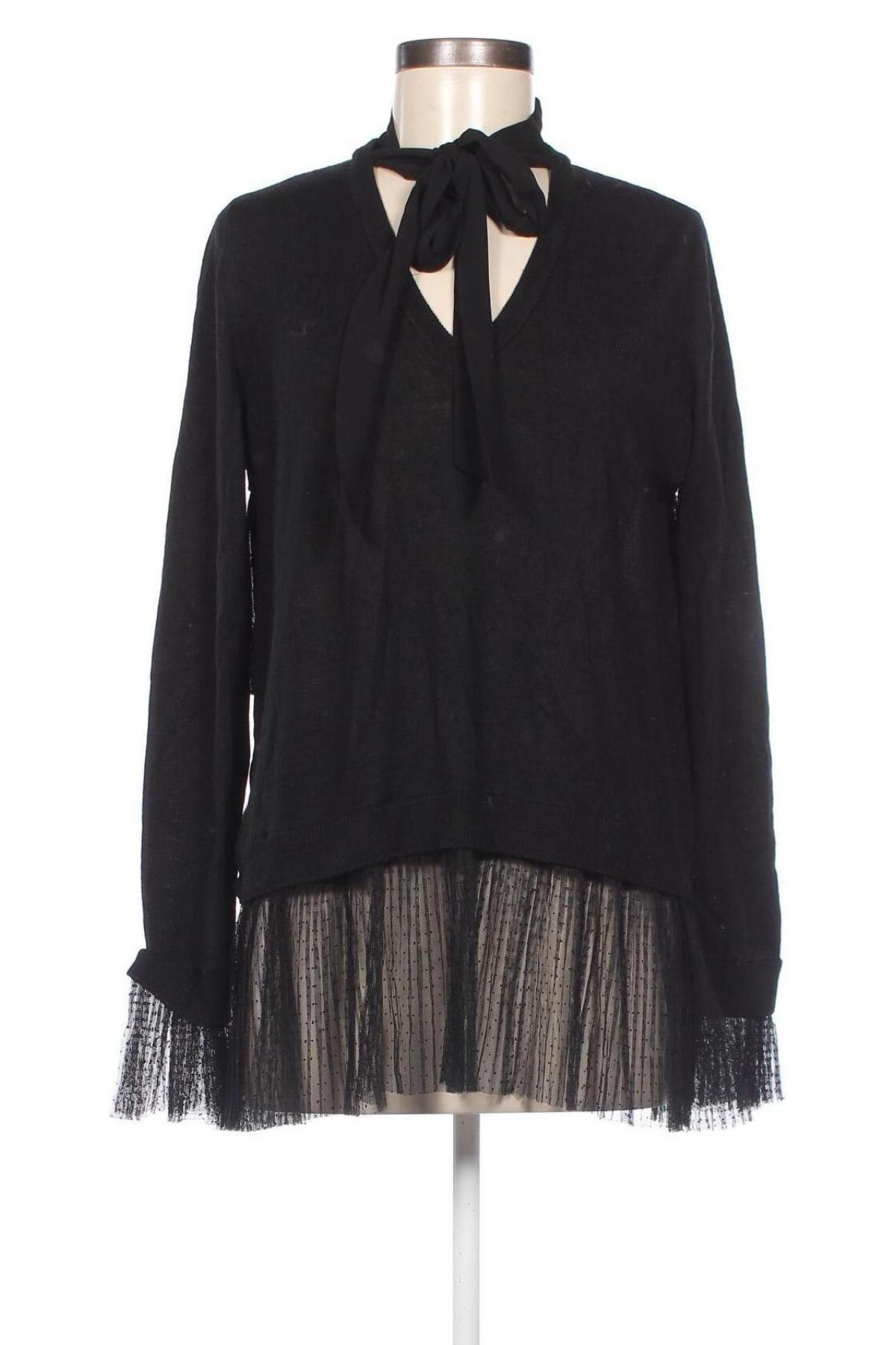 Дамски пуловер Le Coeur TWINSET, Размер M, Цвят Черен, Цена 47,52 лв.