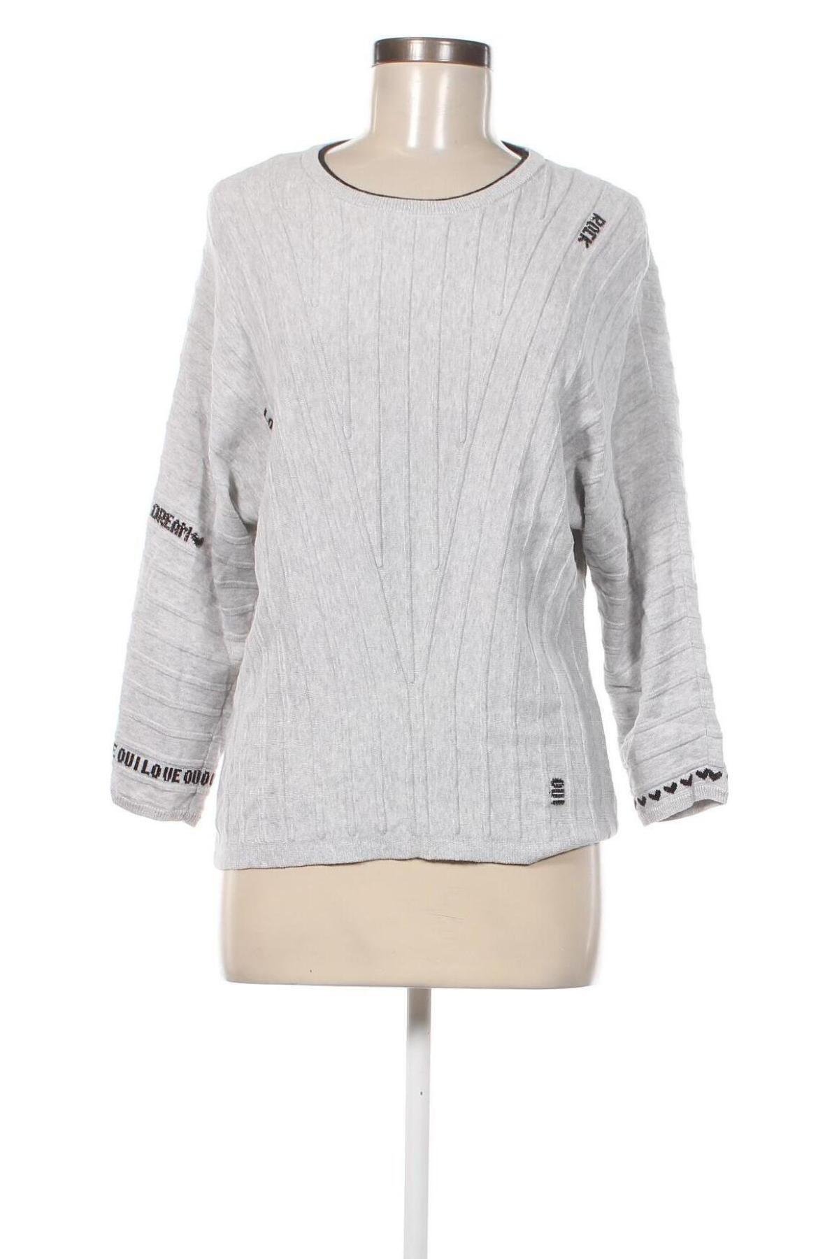 Damenpullover Oui, Größe M, Farbe Grau, Preis € 22,00