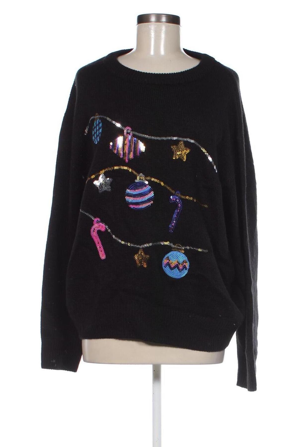 Дамски пуловер Oviesse, Размер L, Цвят Черен, Цена 19,78 лв.