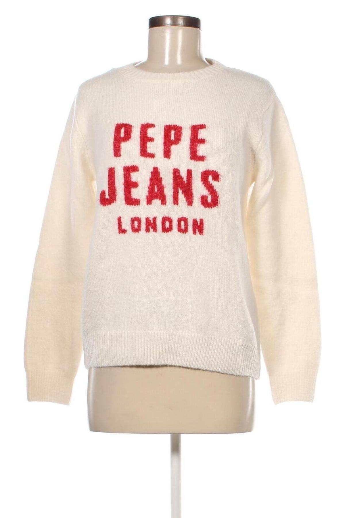 Pulover de femei Pepe Jeans, Mărime M, Culoare Ecru, Preț 230,27 Lei