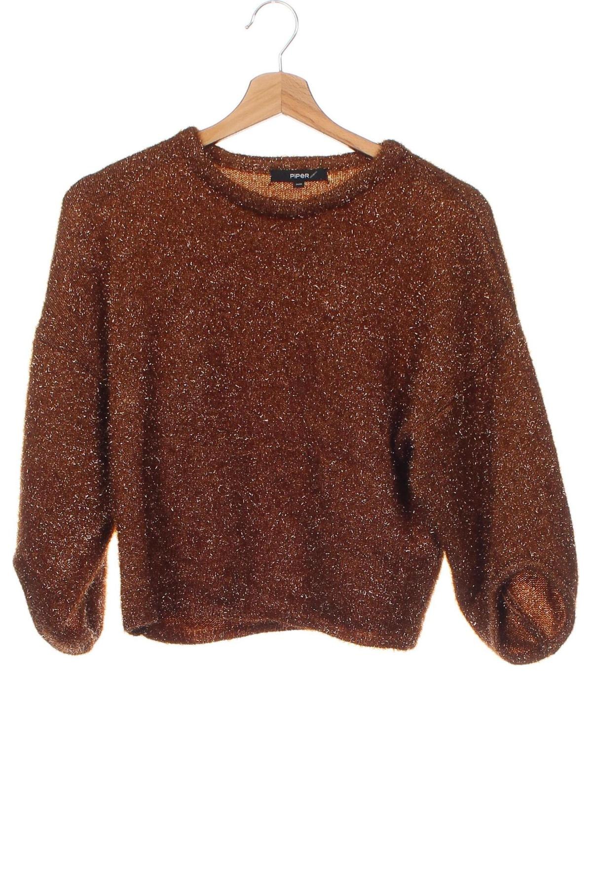 Дамски пуловер Piper, Размер XS, Цвят Кафяв, Цена 22,23 лв.