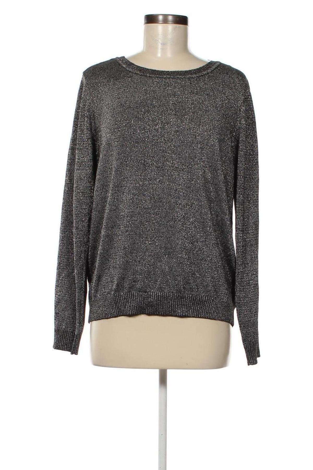 Дамски пуловер Rockmans, Размер L, Цвят Сив, Цена 37,20 лв.