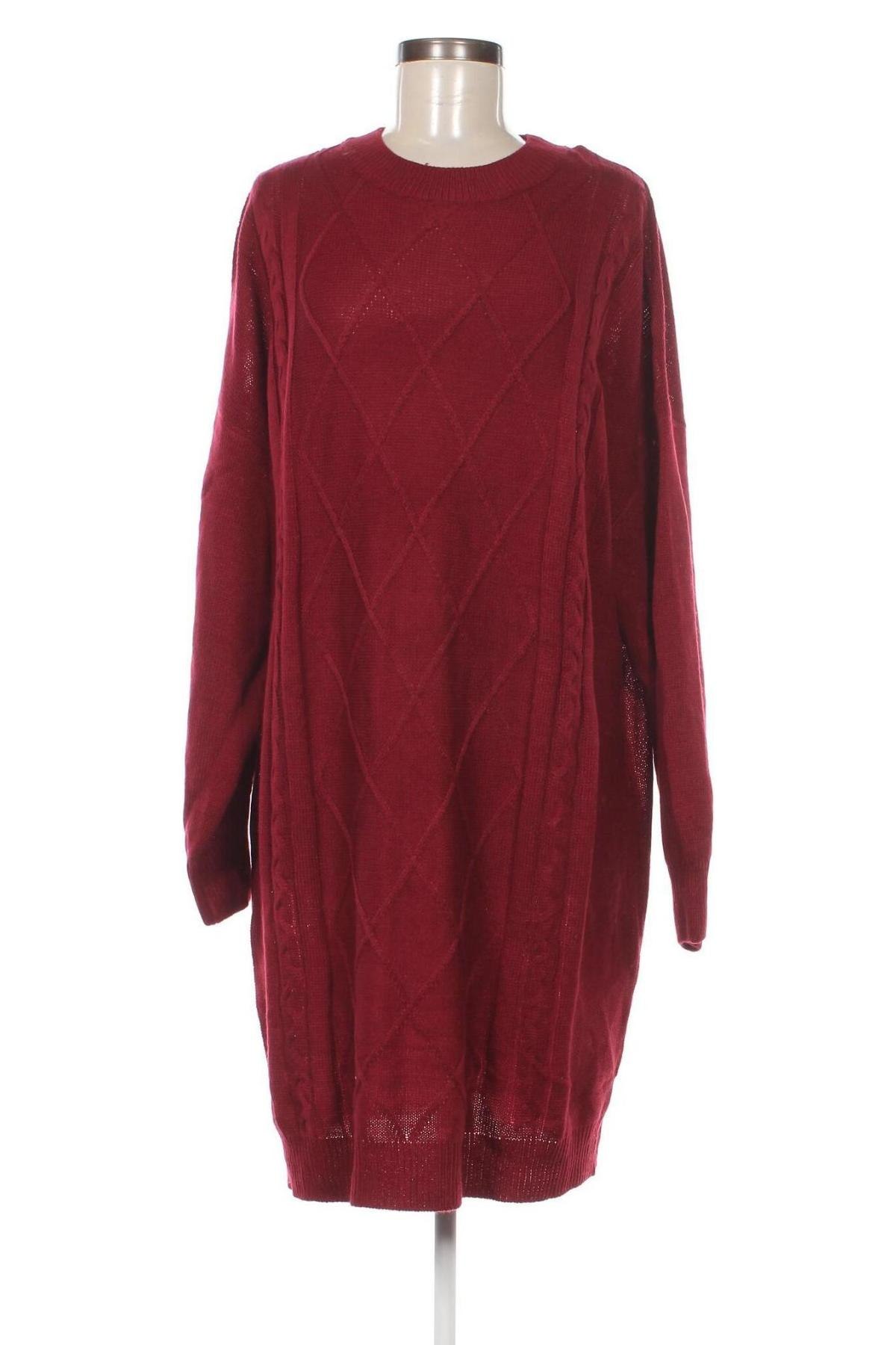 Γυναικείο πουλόβερ SHEIN, Μέγεθος 3XL, Χρώμα Κόκκινο, Τιμή 17,94 €