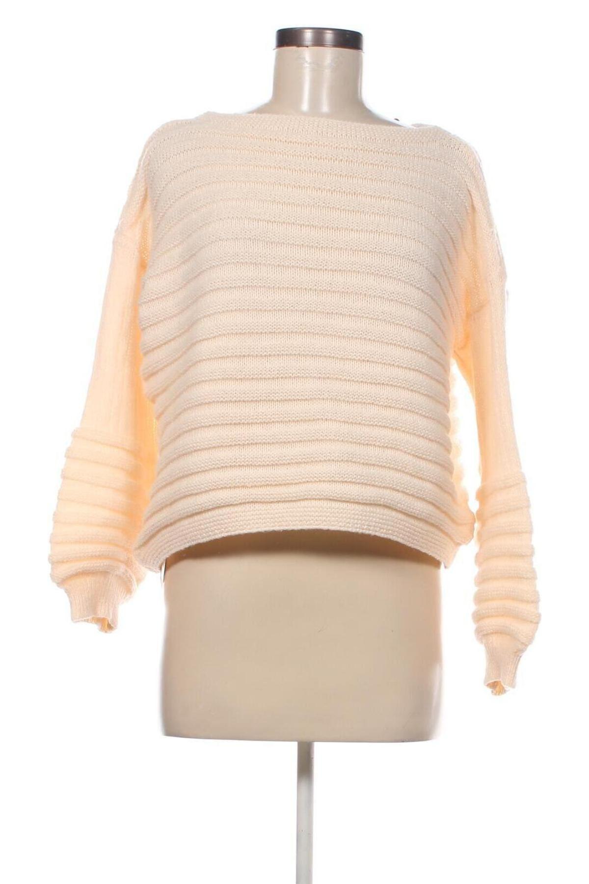 Дамски пуловер SHEIN, Размер S, Цвят Екрю, Цена 9,57 лв.
